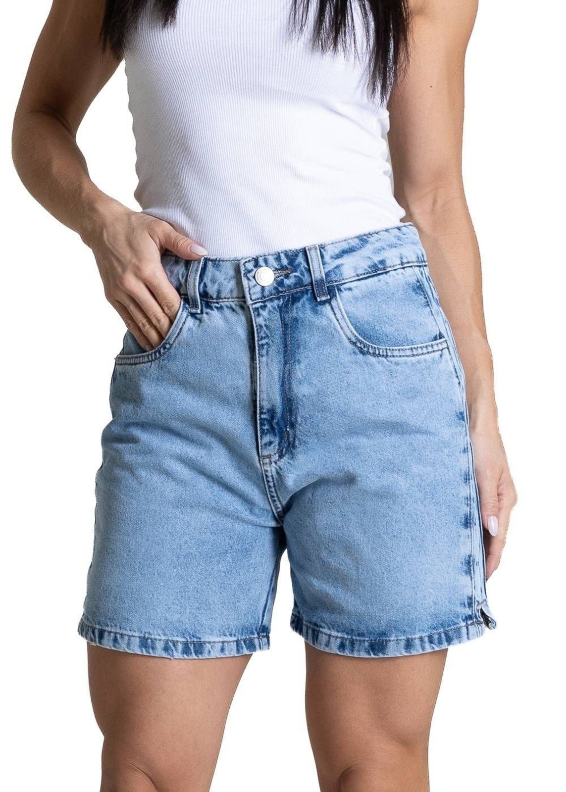 Shorts Jeans Fenda Sawary - 284270 - Azul - Sawary