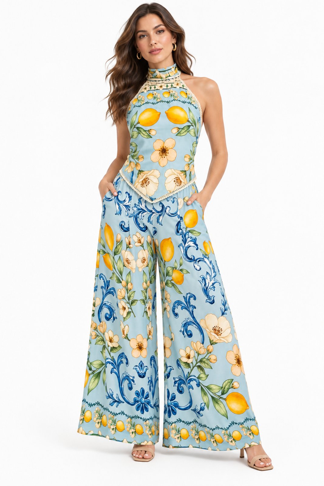 Conjunto Resort Chic D Bell Outlet Fashion Azul