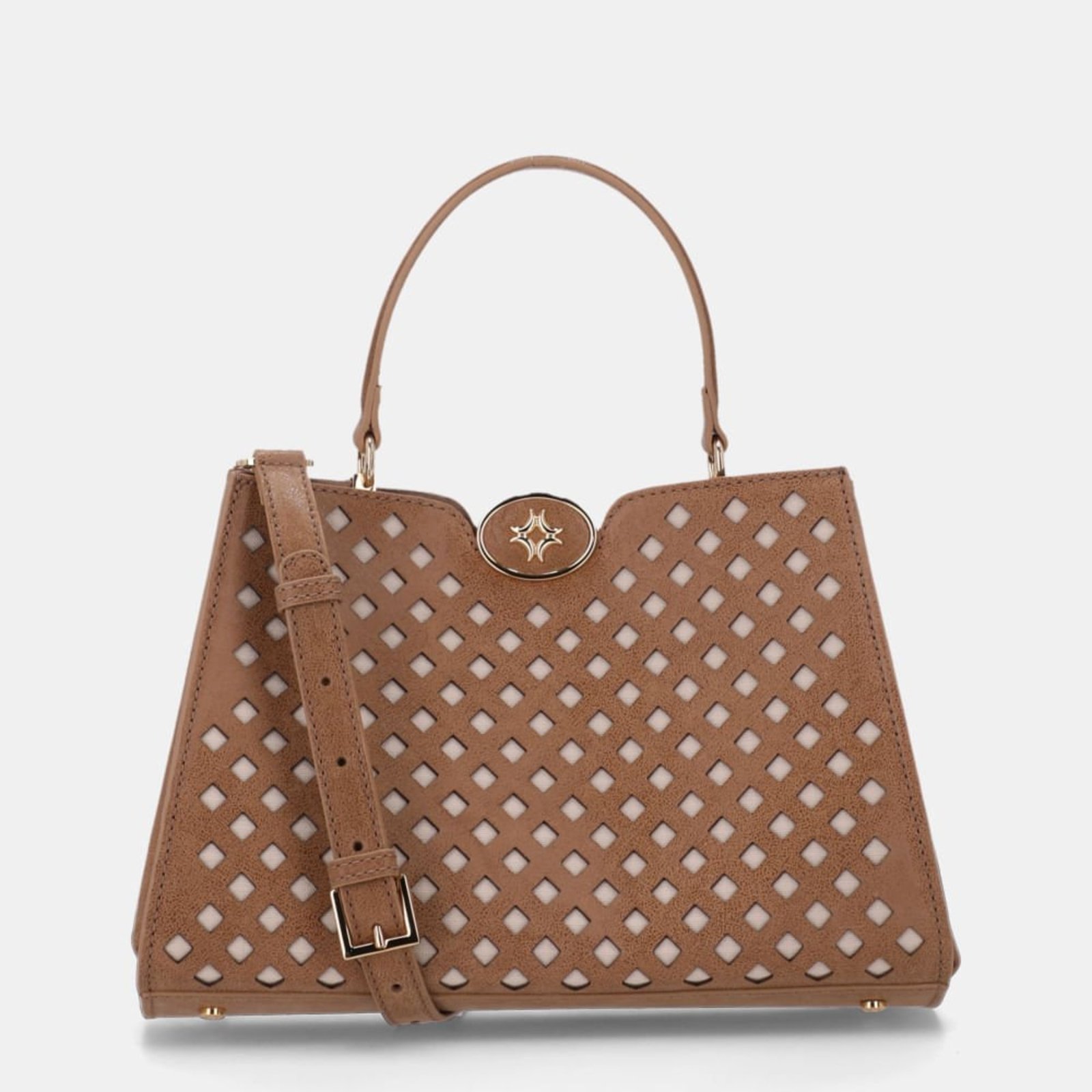 Bolsa Diana Tote Média Arenito Ginger - 2000912 Luz da Lua