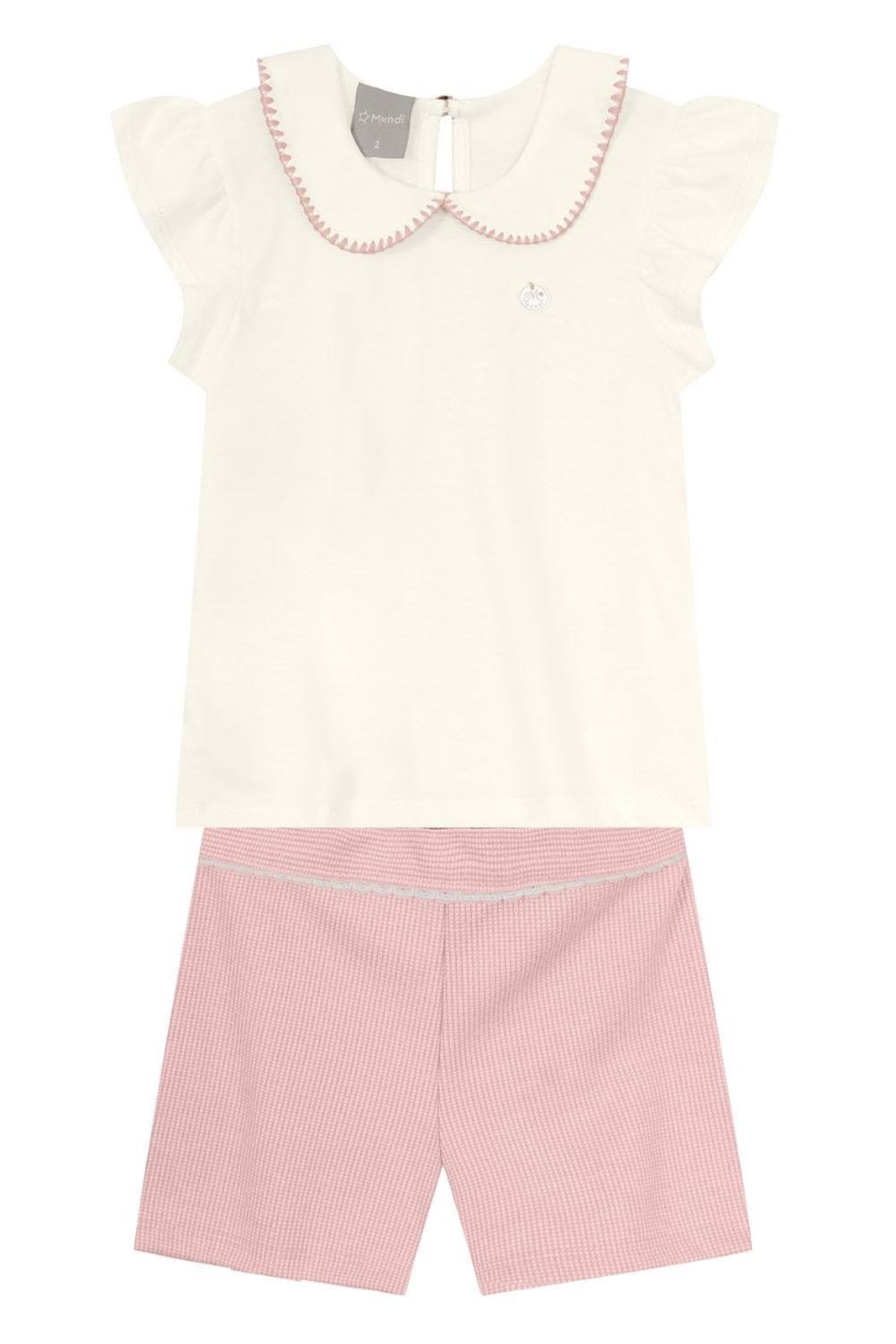 Infantil - Conjunto menina com babado Mundi