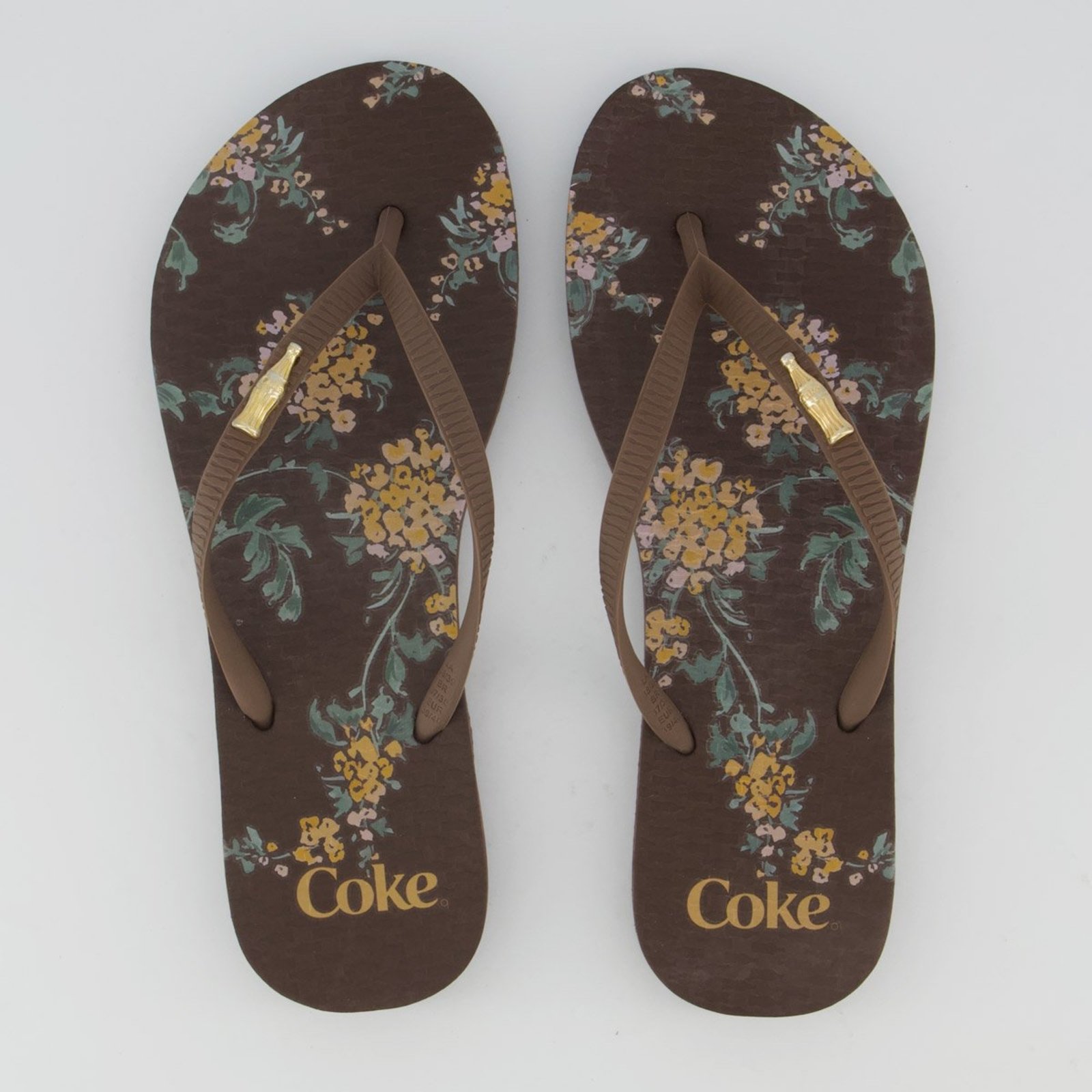 Chinelo Coca Cola Sara Feminino Marrom
