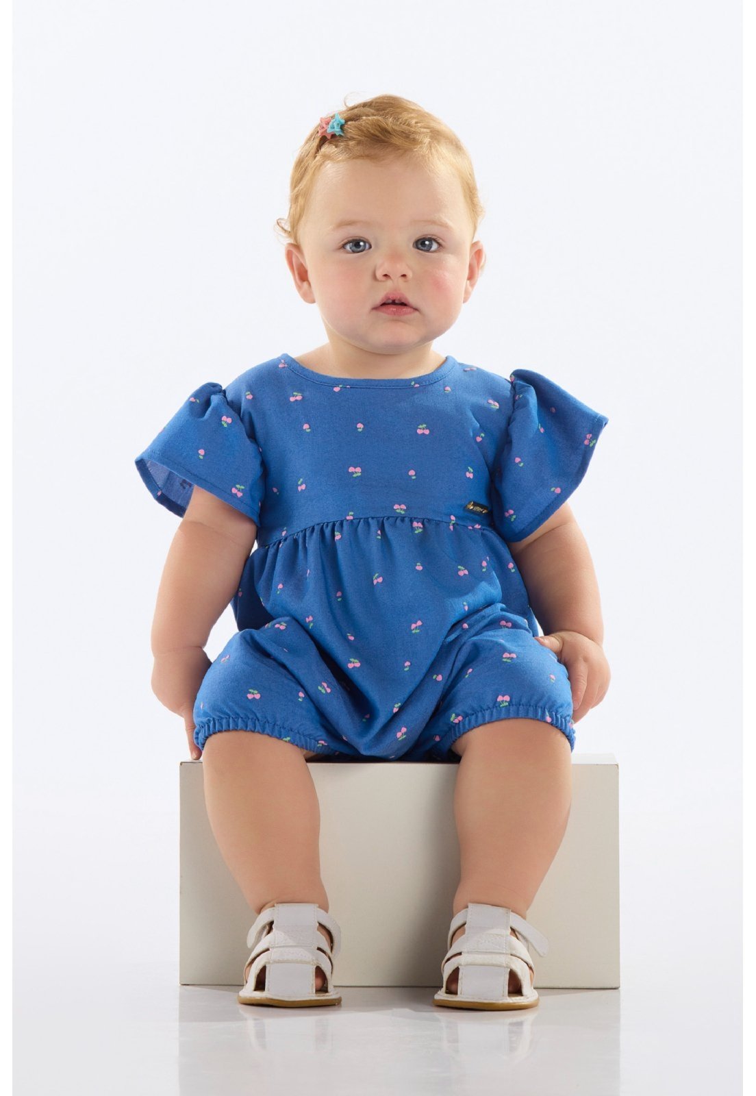Infantil – Banho de Sol Cerejas para Menina Quimby Azul