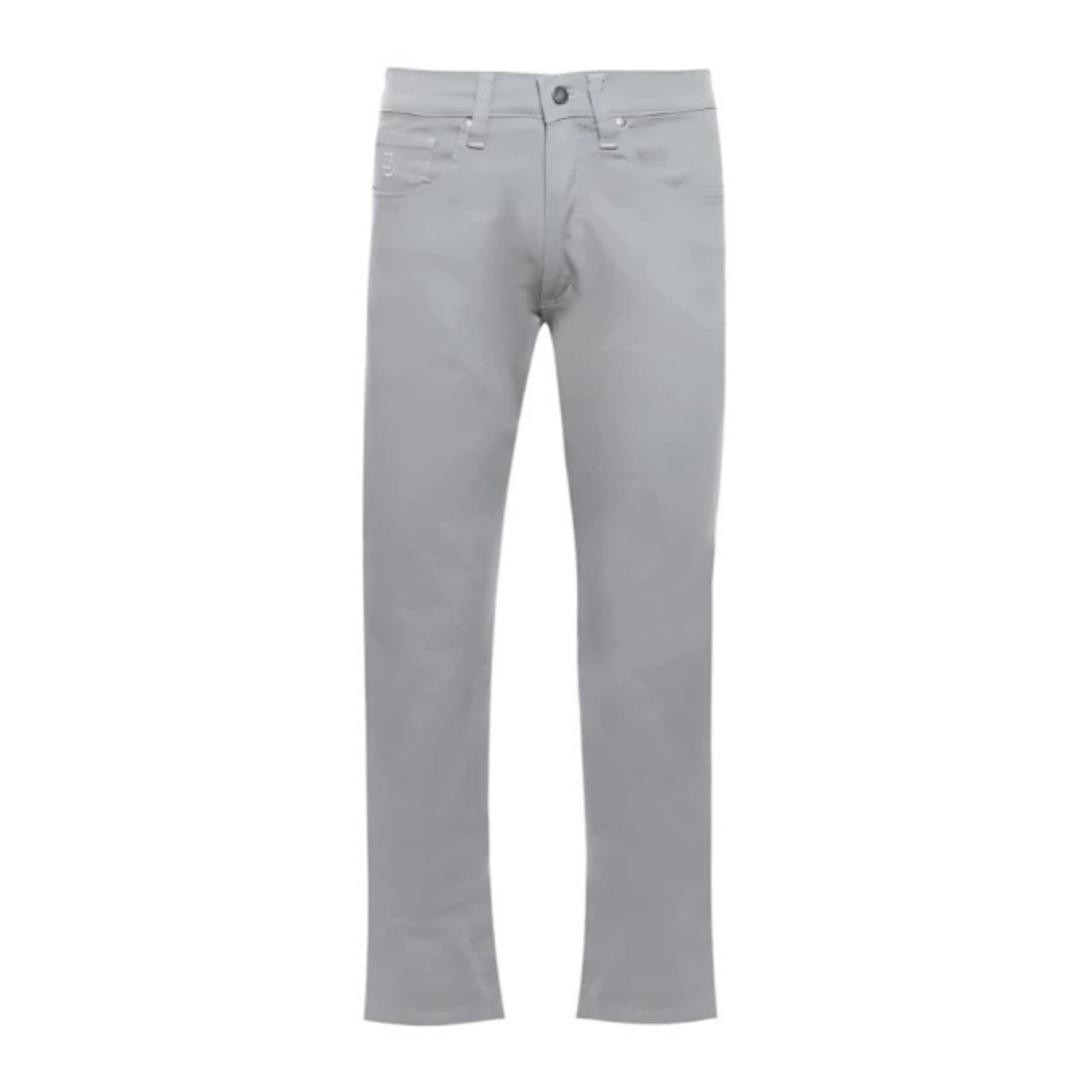 Calça Sarja Hugo Deleon Elastano 5 Bolsos Cinza