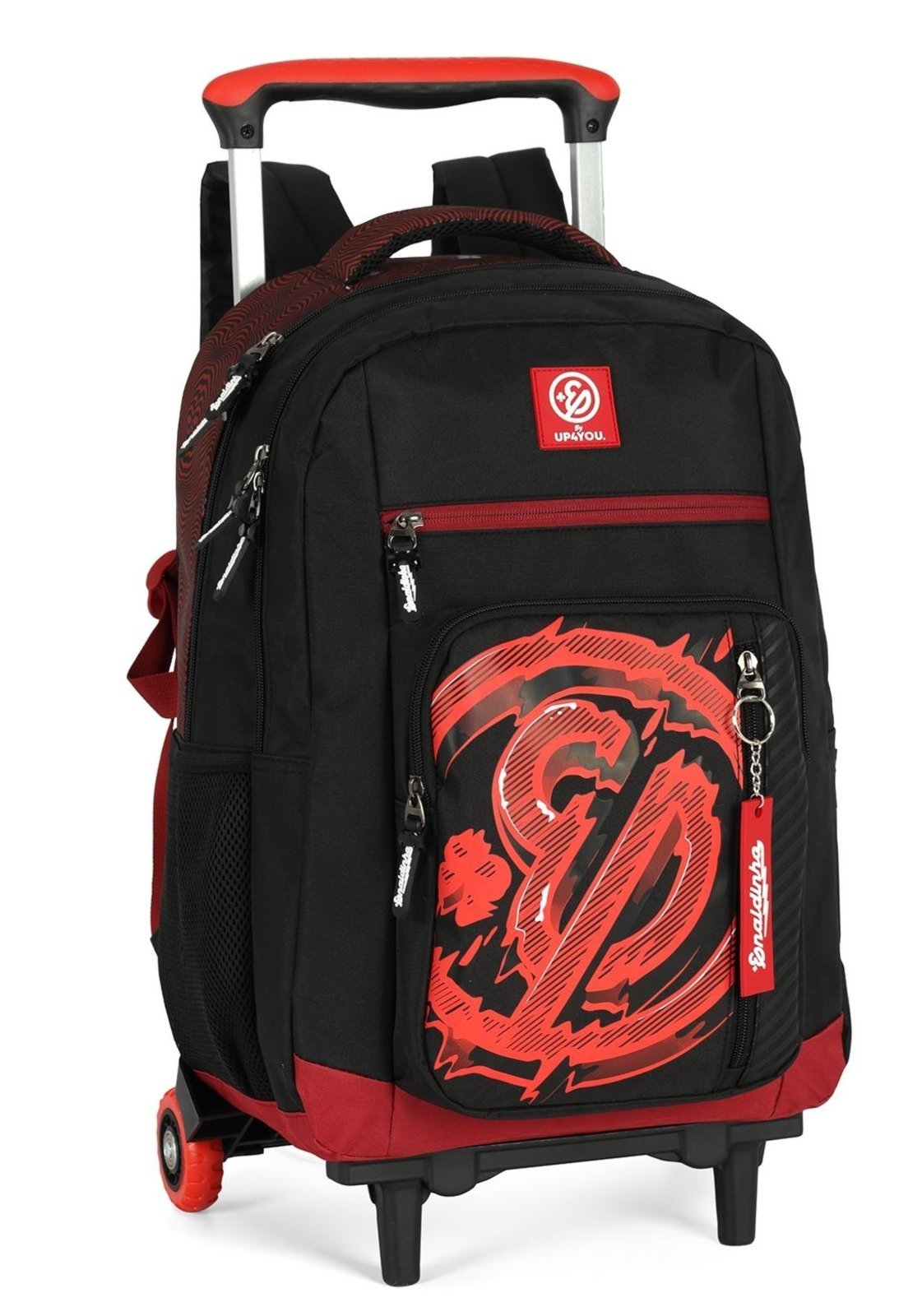 Infantil - Mochila de Rodinhas Juvenil Enaldinho By Up4you Vermelho