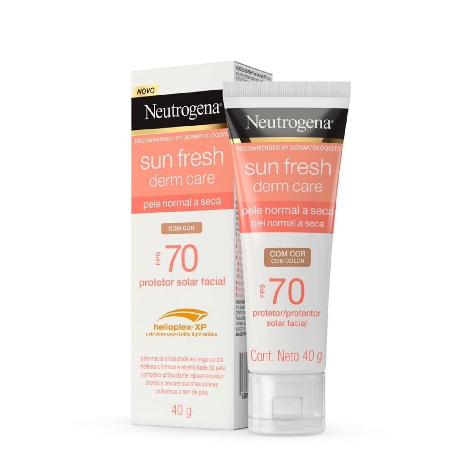Neutrogena Sun Fresh Protetor Solar Facial Fps70 40g