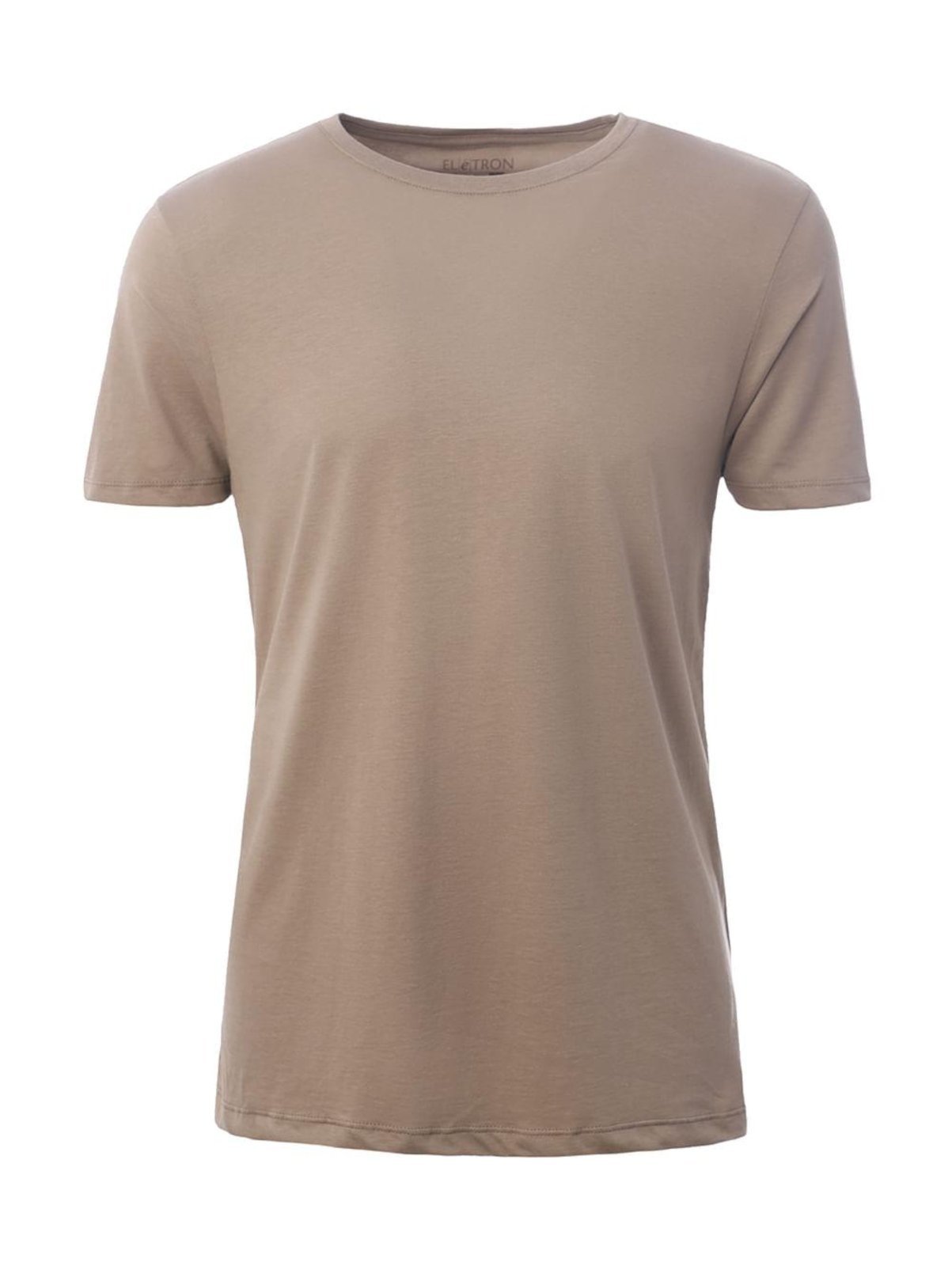 Camiseta Básica Algodão Peruano Elétron Masculina CAQUI