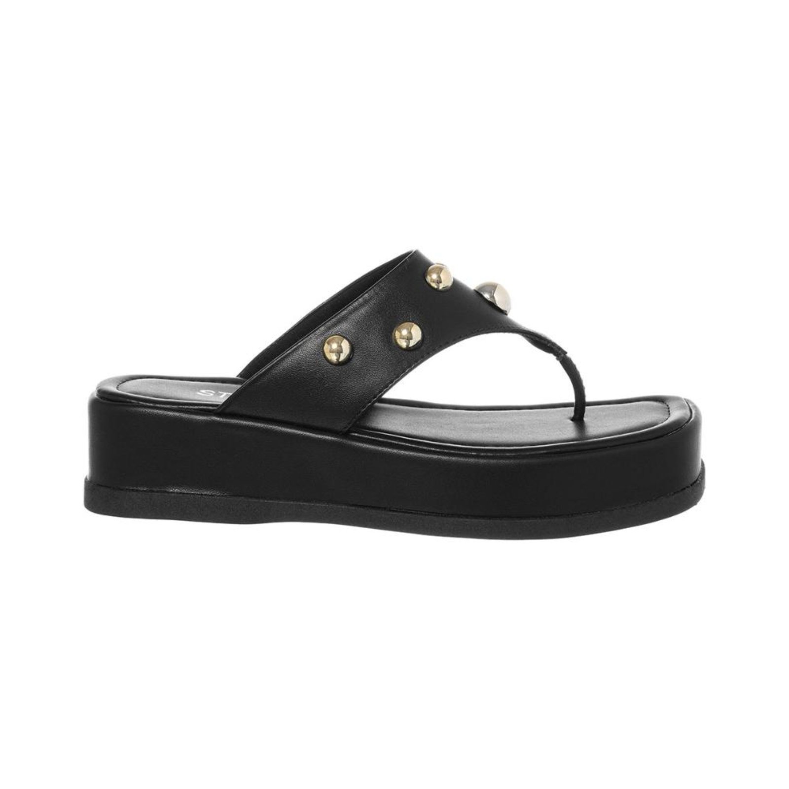 Vista 3 Sandália Papete Flatform Feminino Chinelo de Dedo Original Stessy Shoes preto Stessy Shoes preto
