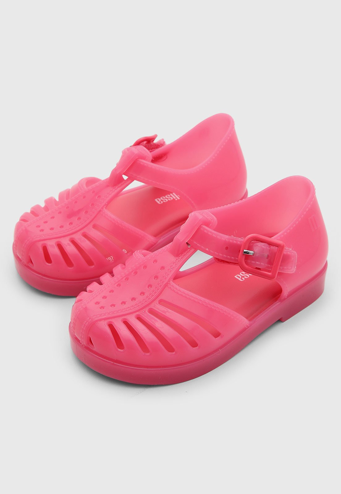 Infantil - Sandália Mini Melissa Fechamento Fivela Rosa