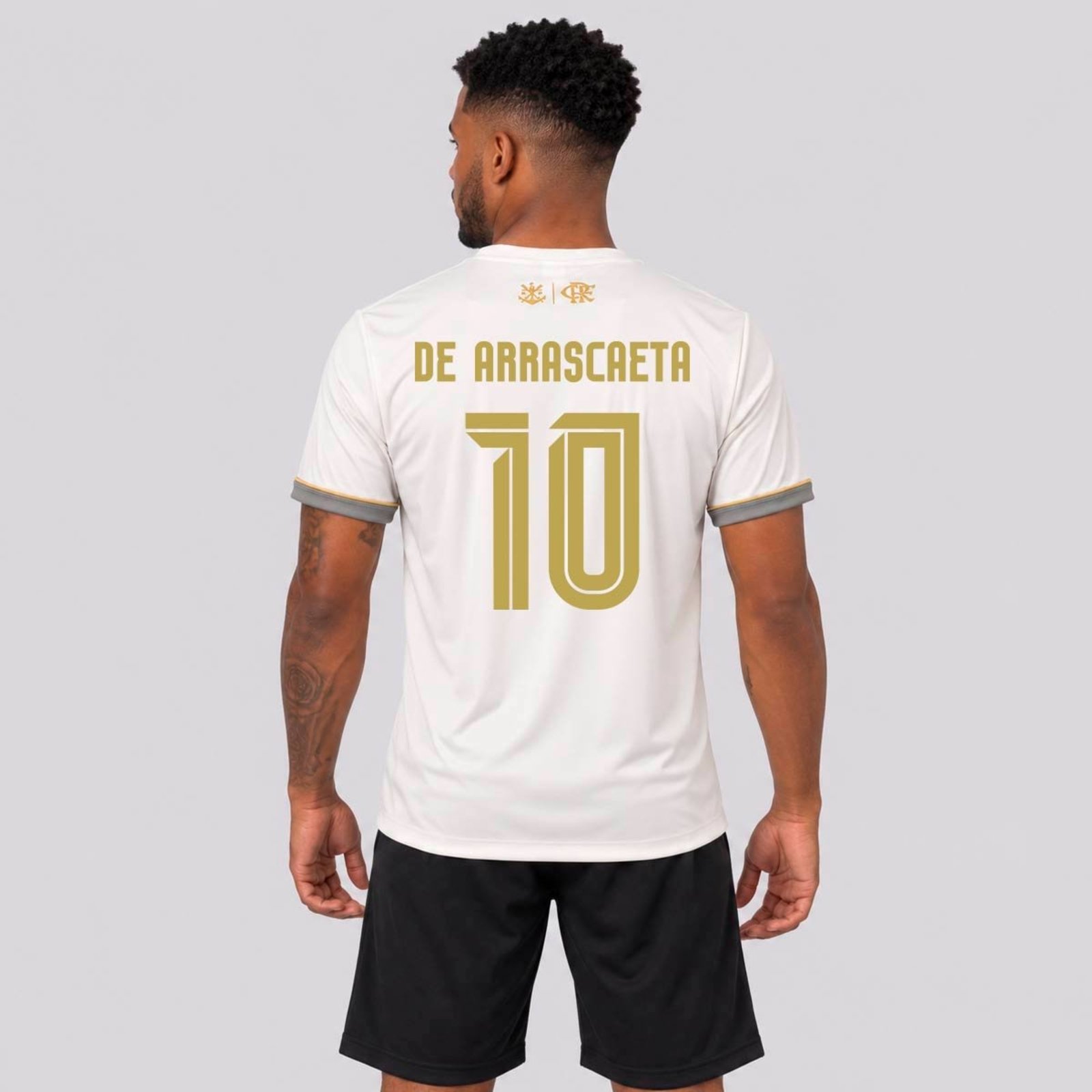 Camisa Flamengo Solares Off White 10 De Arrascaeta