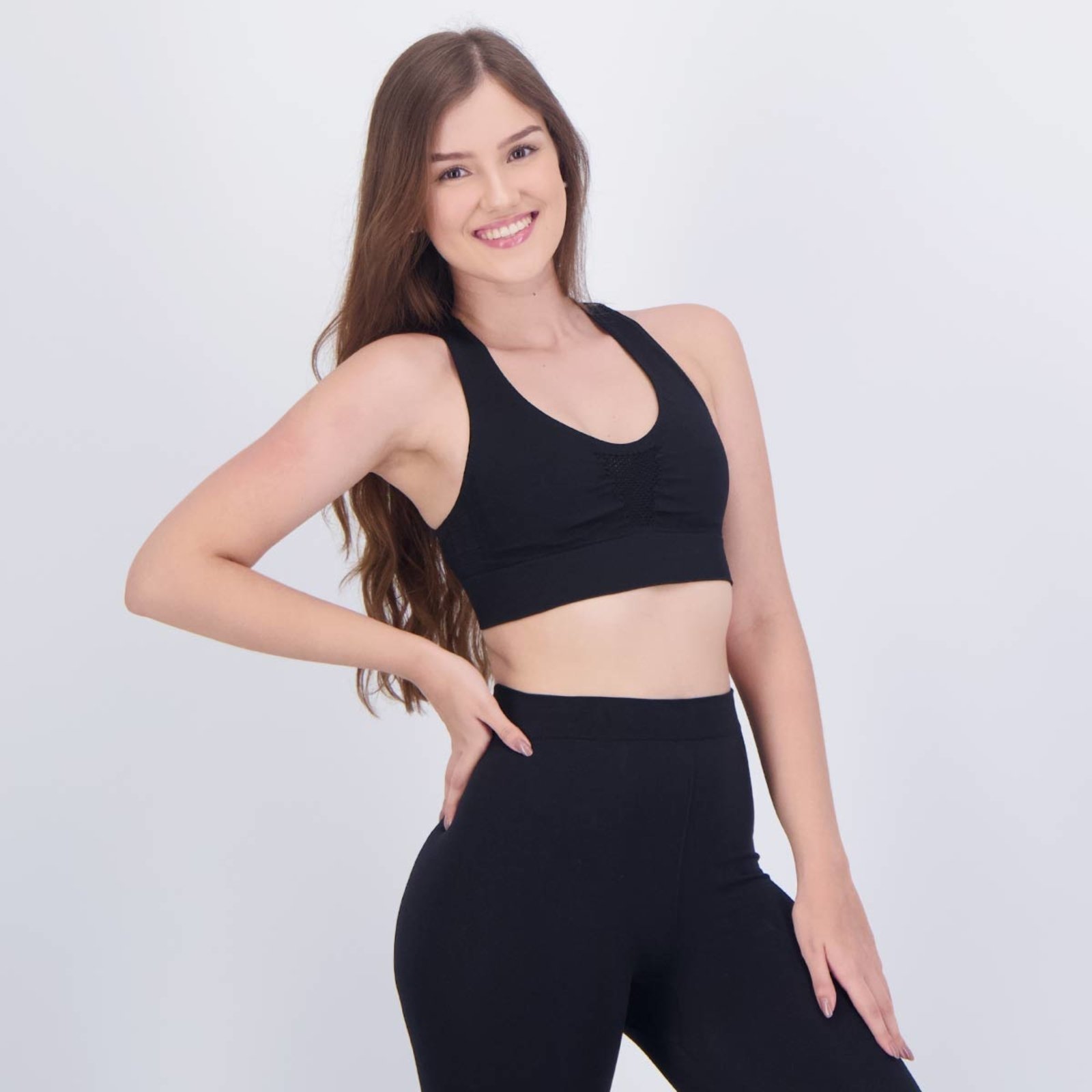 Vista 3 Top Selene Sem Costura preto SELENE preto