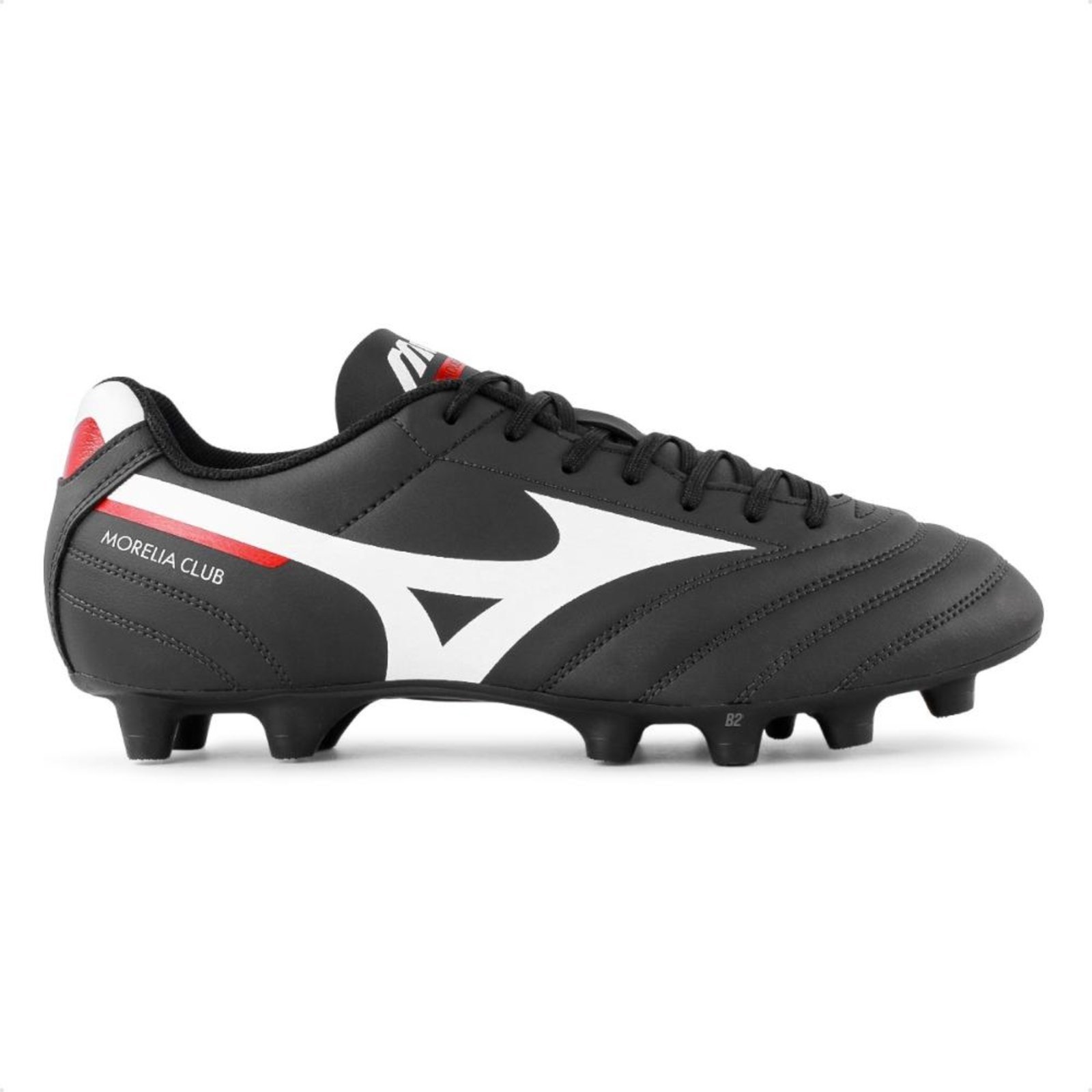 Chuteira Campo Mizuno Morelia Club MD Masculina Preto