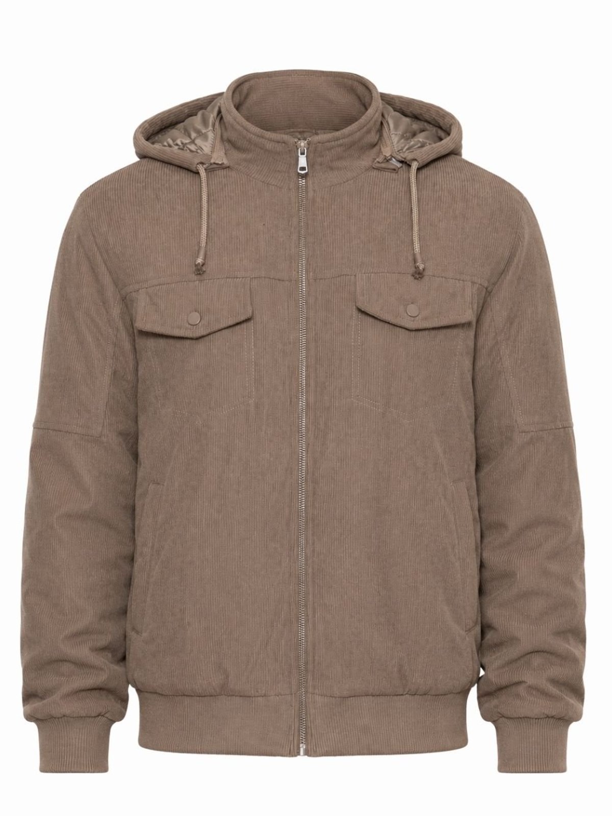 Jaqueta Masculina Veludo Cotelê com Capuz Forrada Crocker - 51100