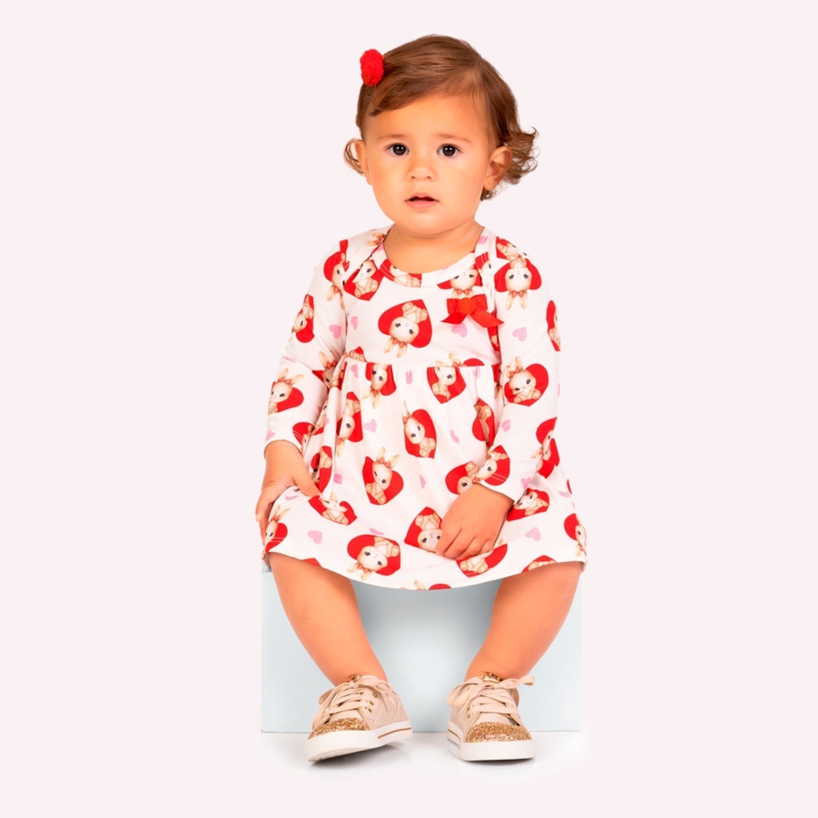 Infantil - Vestido Menina Coelhinhos Kyly