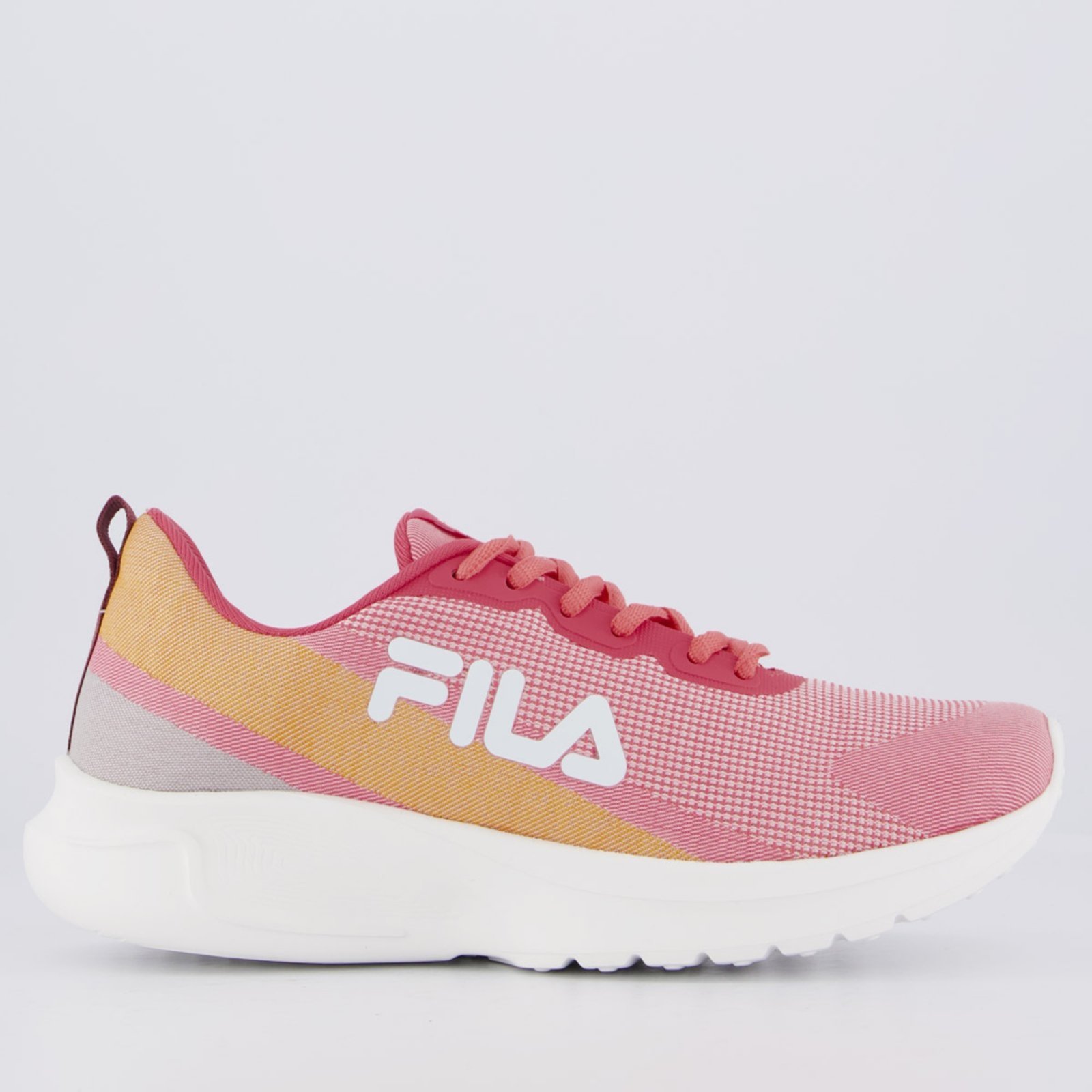 Vista 2 Tênis Fila Vector Feminino e Laranja rosa Fila rosa