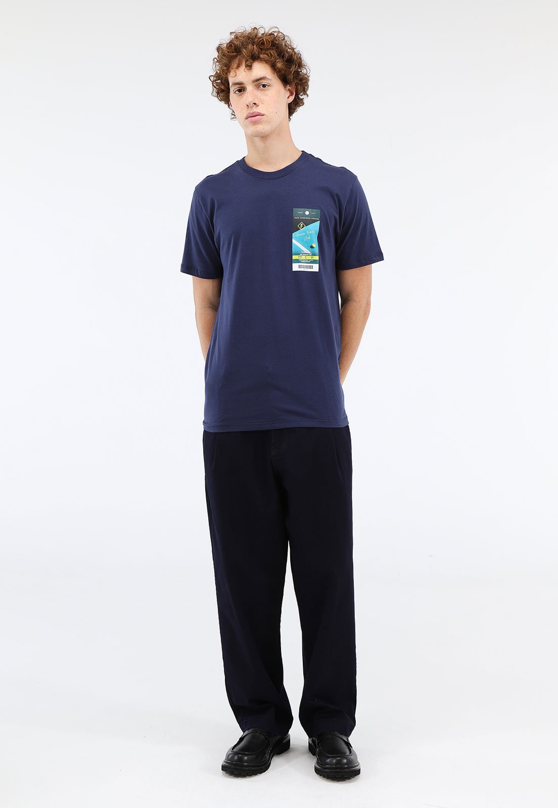 Vista 3 Camiseta Forum Reta Tennis Azul-Marinho azul marinho Forum azul marinho