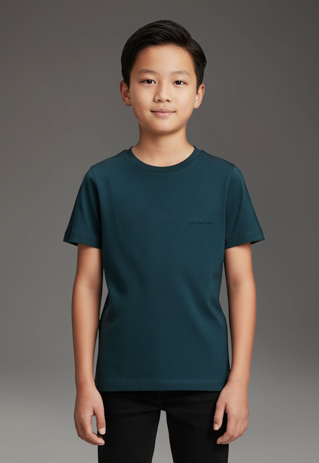 Infantil - Camiseta Calvin Klein Gola Redonda Verde