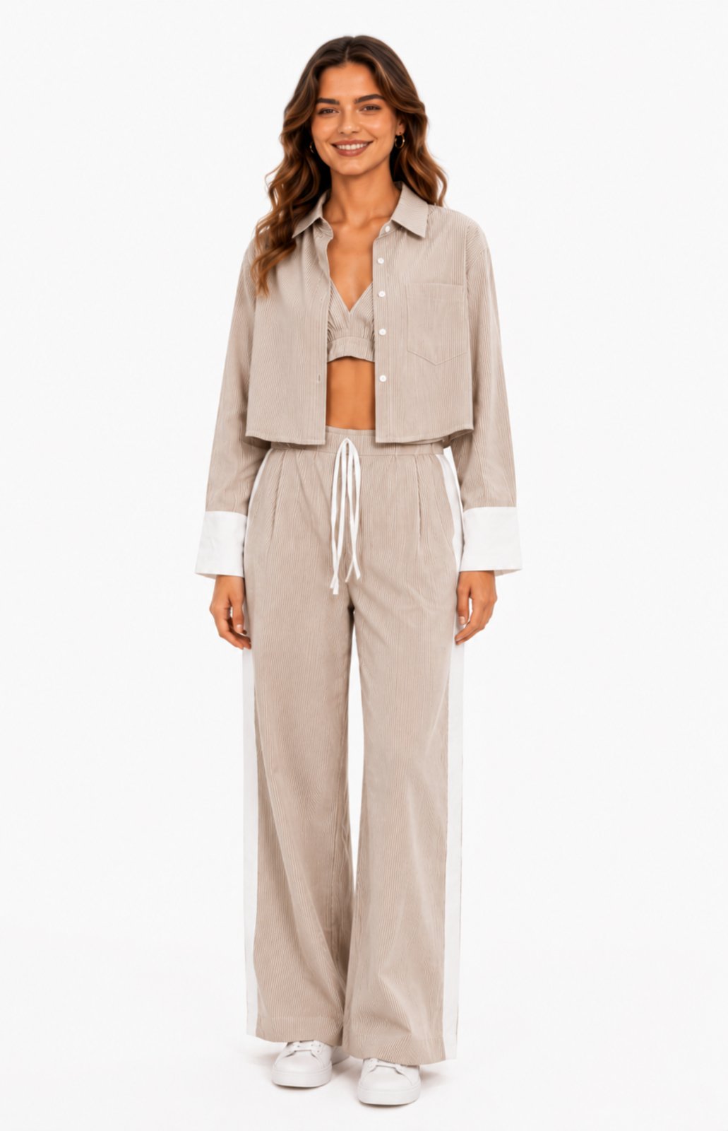 Conjunto Feminino D Bell Outlet Fashion Marrom