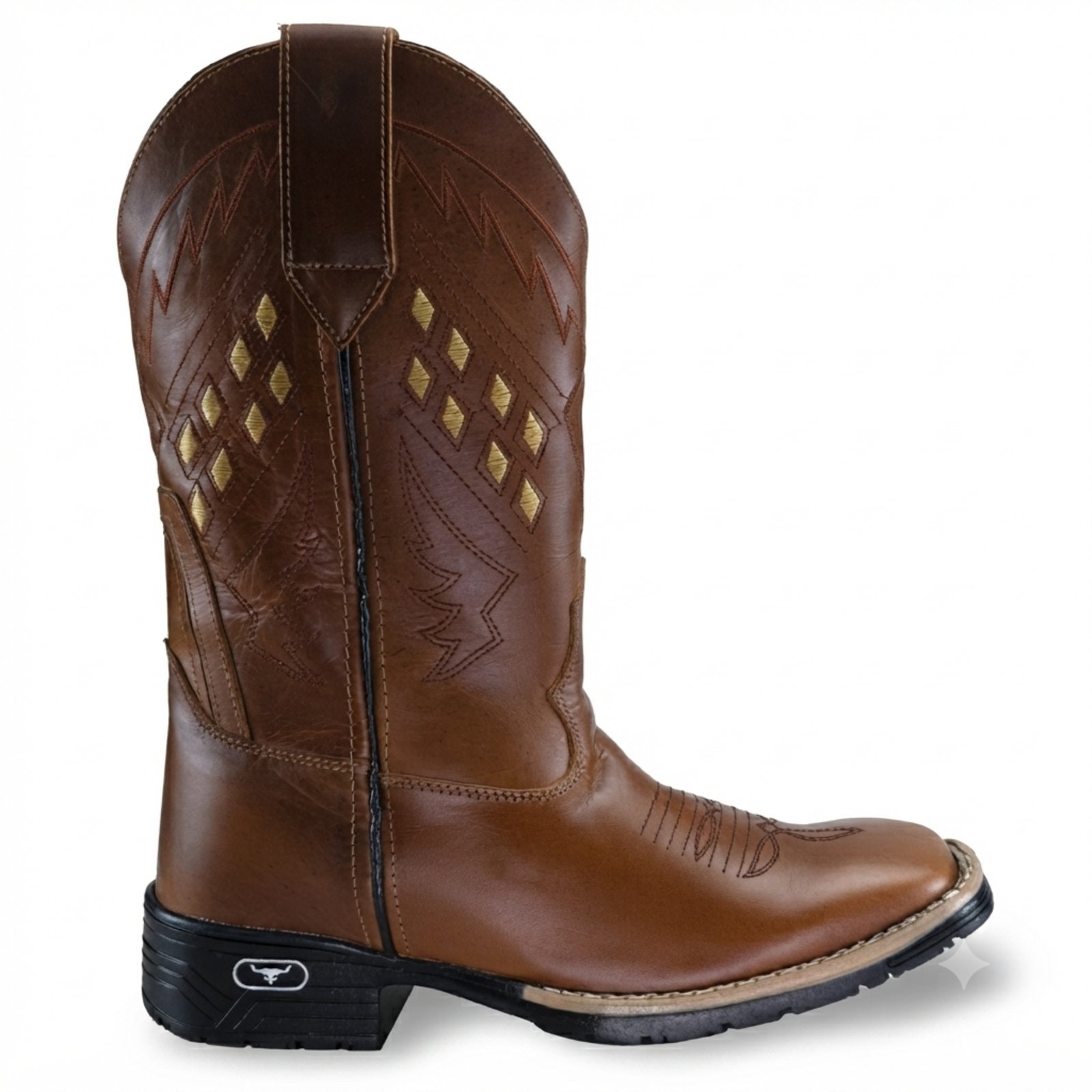 Bota Country Masculina Couro Legítimo Forrada em Couro Palmilha Gel Conforto Premium Texana Escamada Masculina Qualidade Exportação Trabalho Rodeio