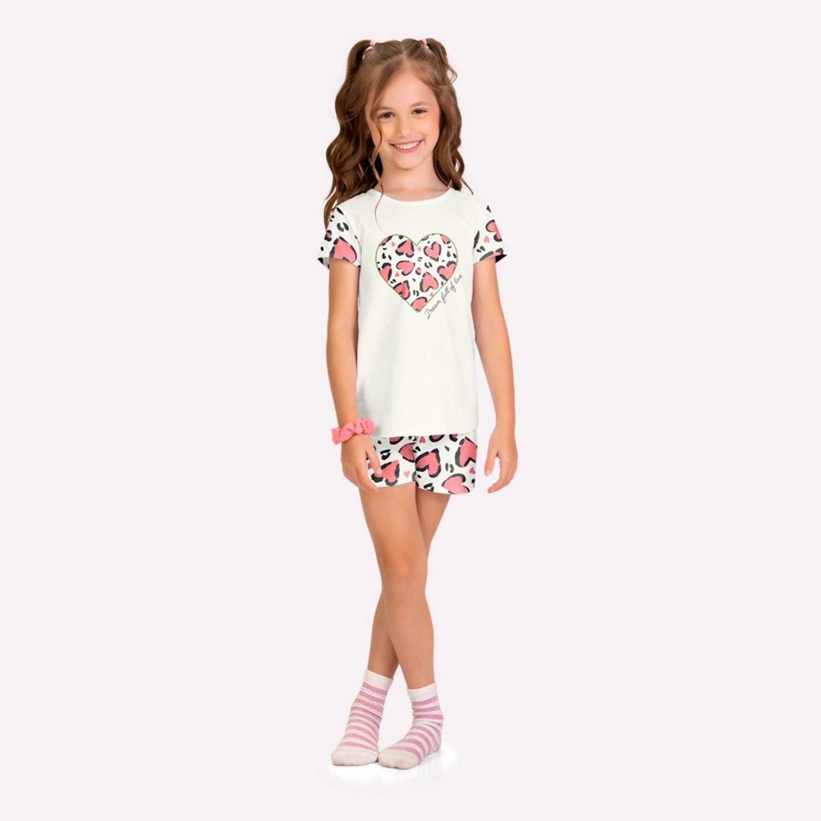 Pijama Menina Animal Print Kyly