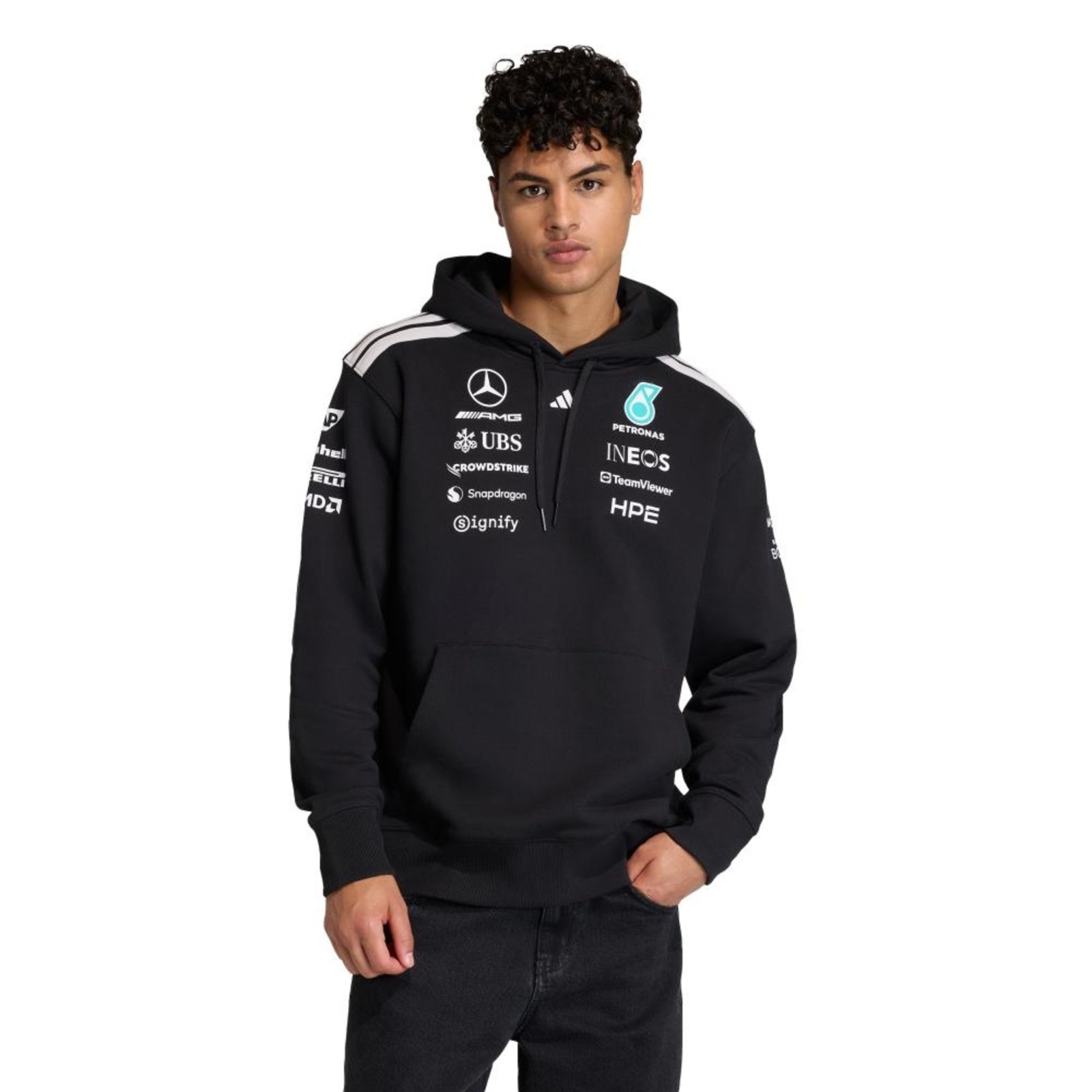 Blusa Capuz MERCEDES - AMG PETRONAS F1 TEAM DRIVER adidas Performance Preto