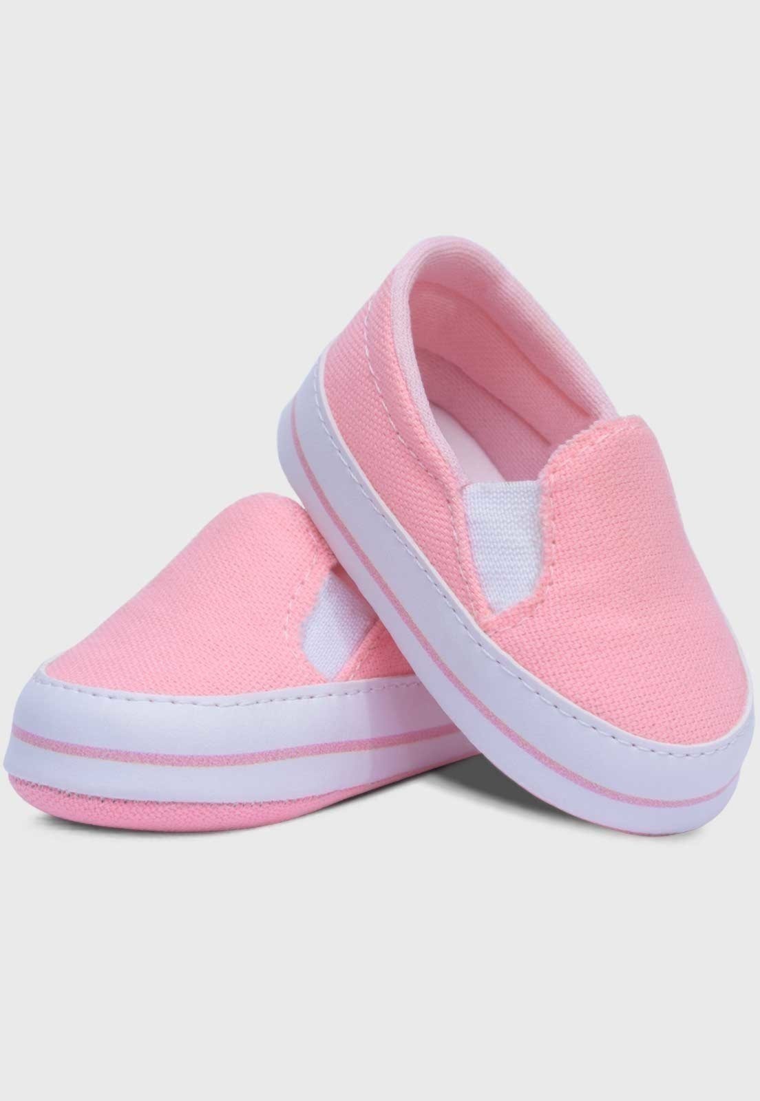 Vista 3 Infantil - Tênis Slip On Menina Calce Facil Pópidí rosa Pópidí rosa