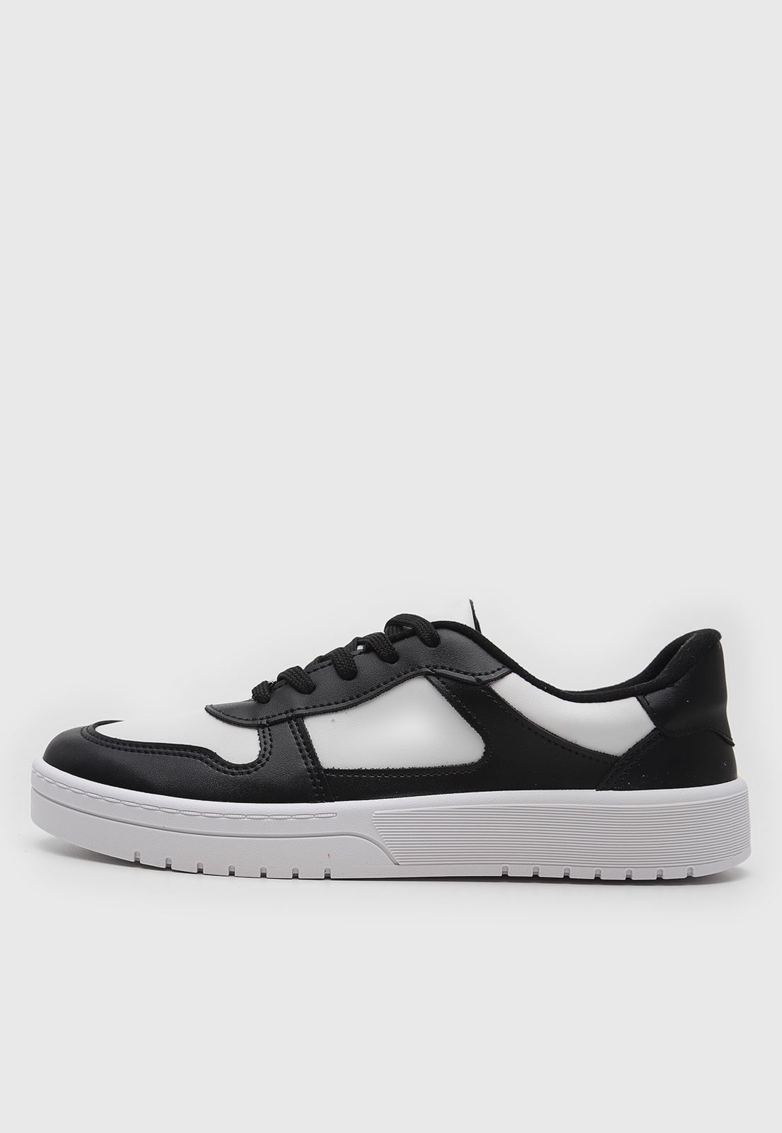 Tênis Moleca Recortes Off-White