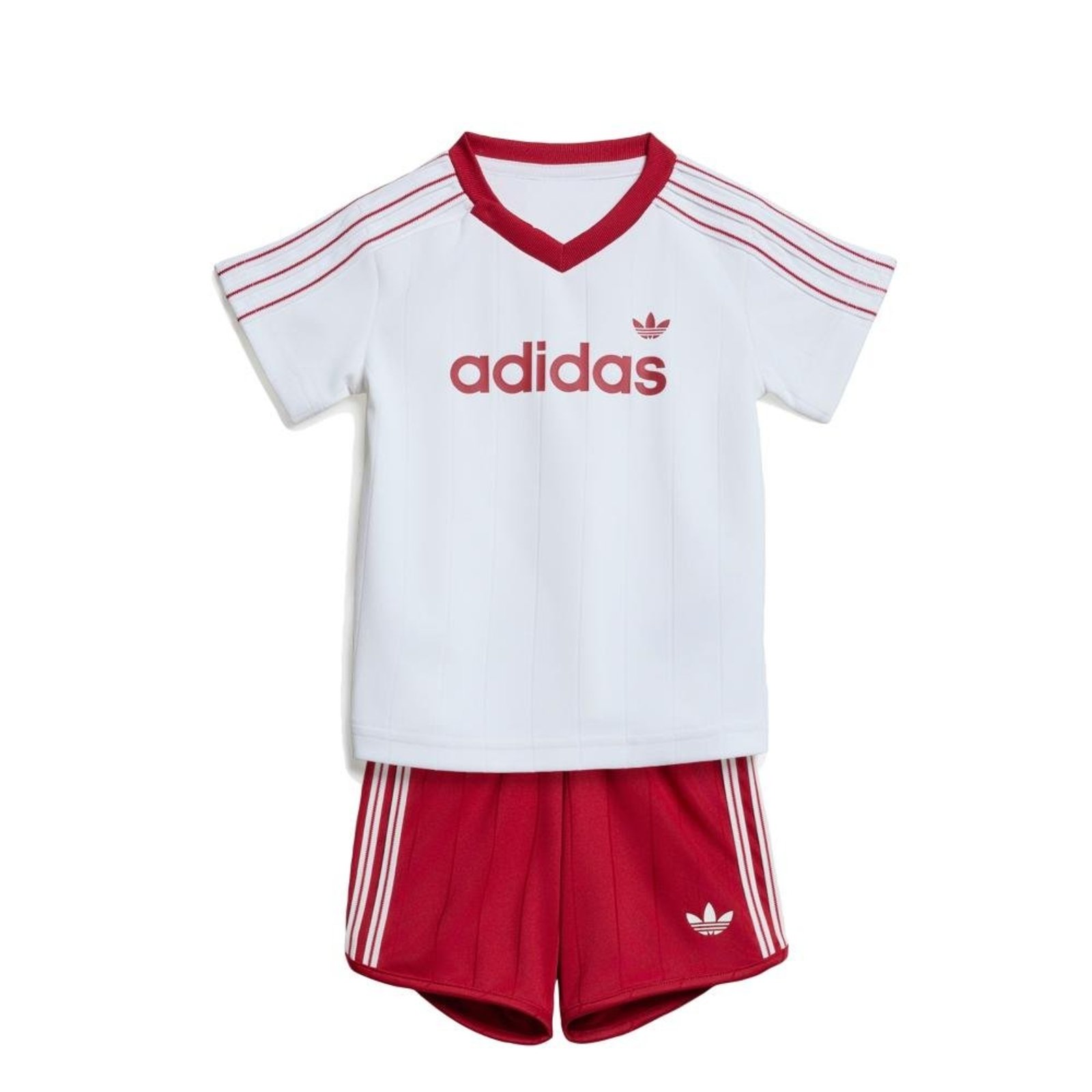 Infantil - CONJUNTO DE CAMISETA E SHORTS COM LISTRAS SPRINTER adidas Originals Branco