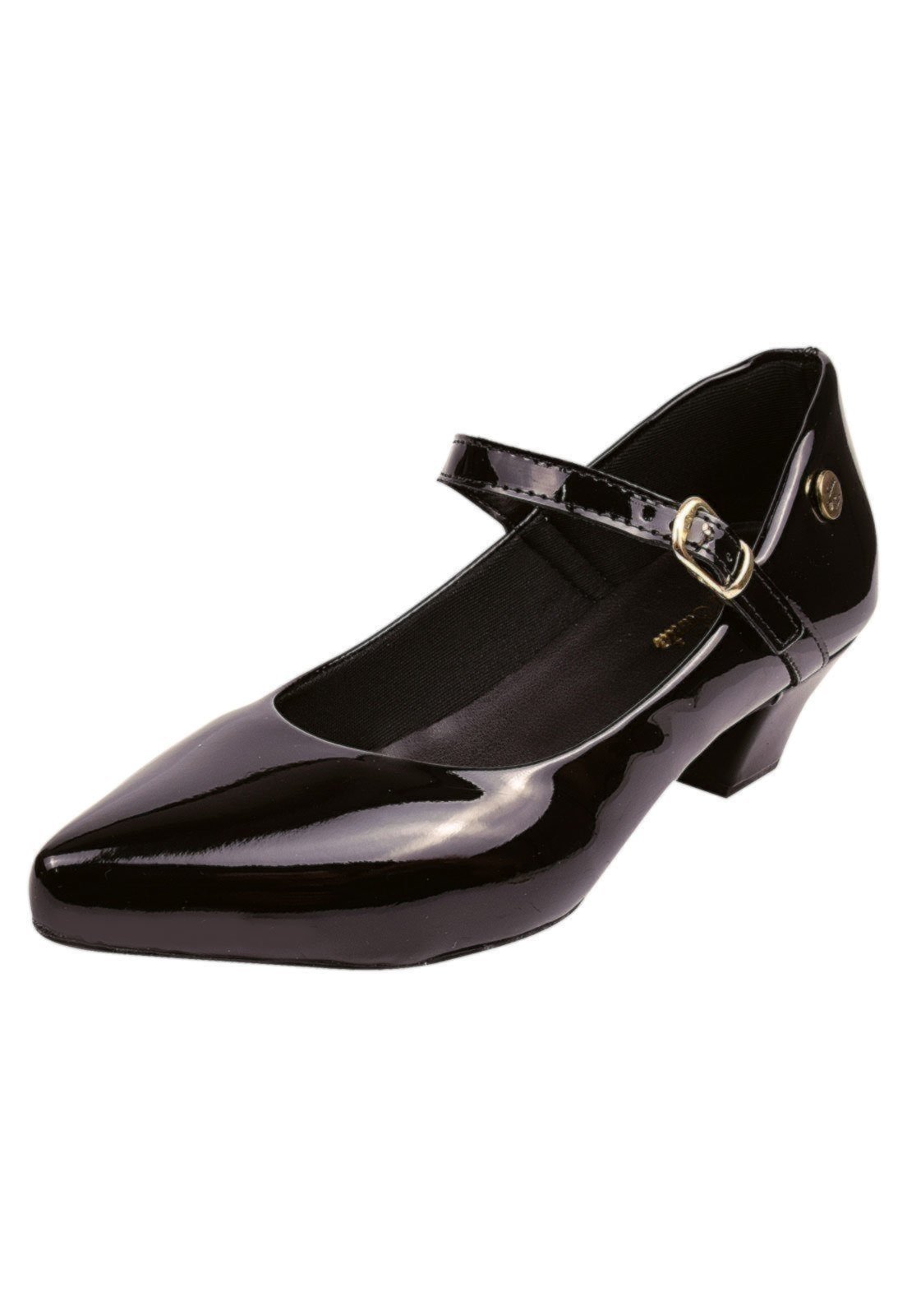 Scarpin Donna Santa Bico Fino Boneca Preto