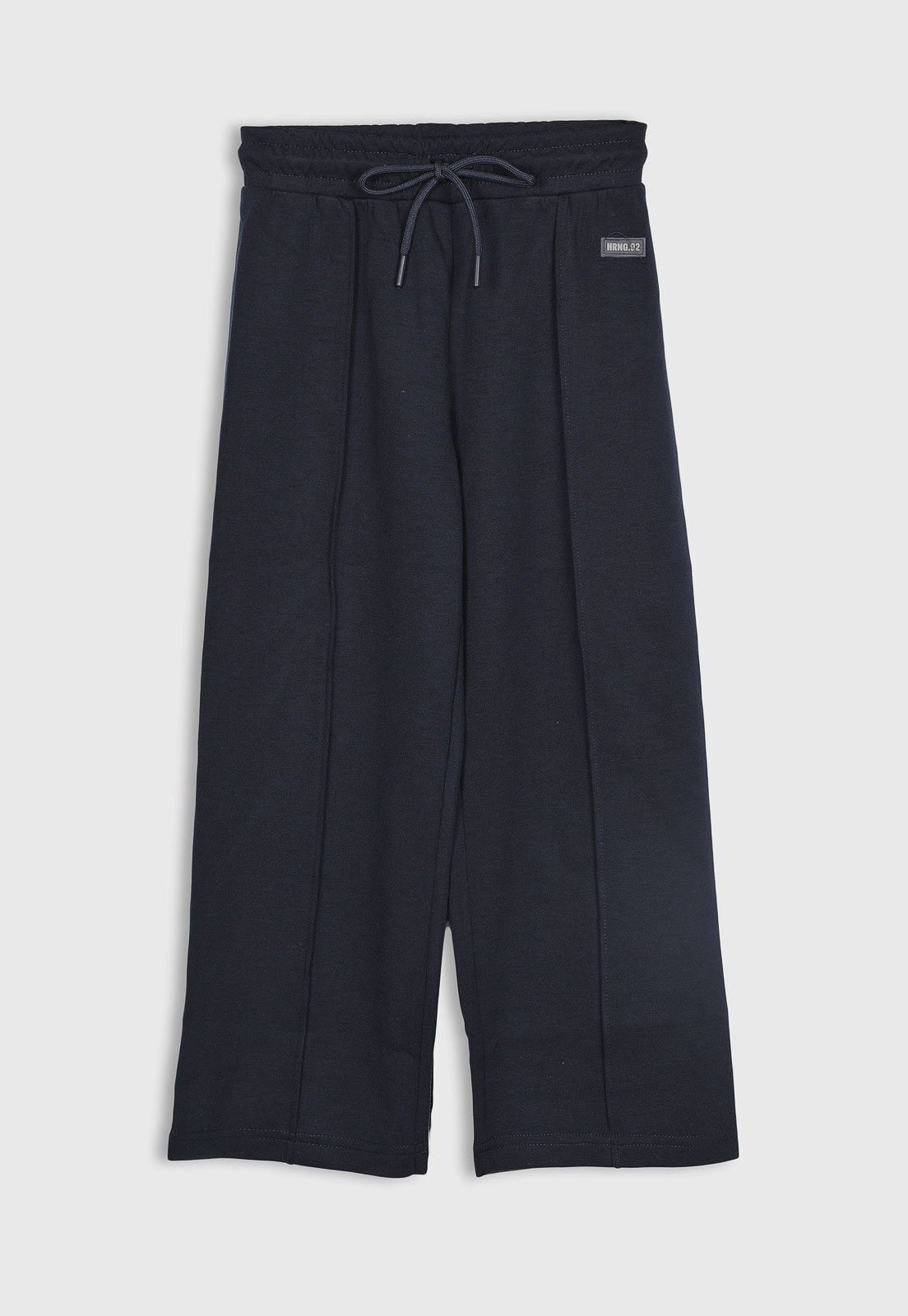 Infantil - Calça de Moletom Hering Wide Leg Azul-Marinho