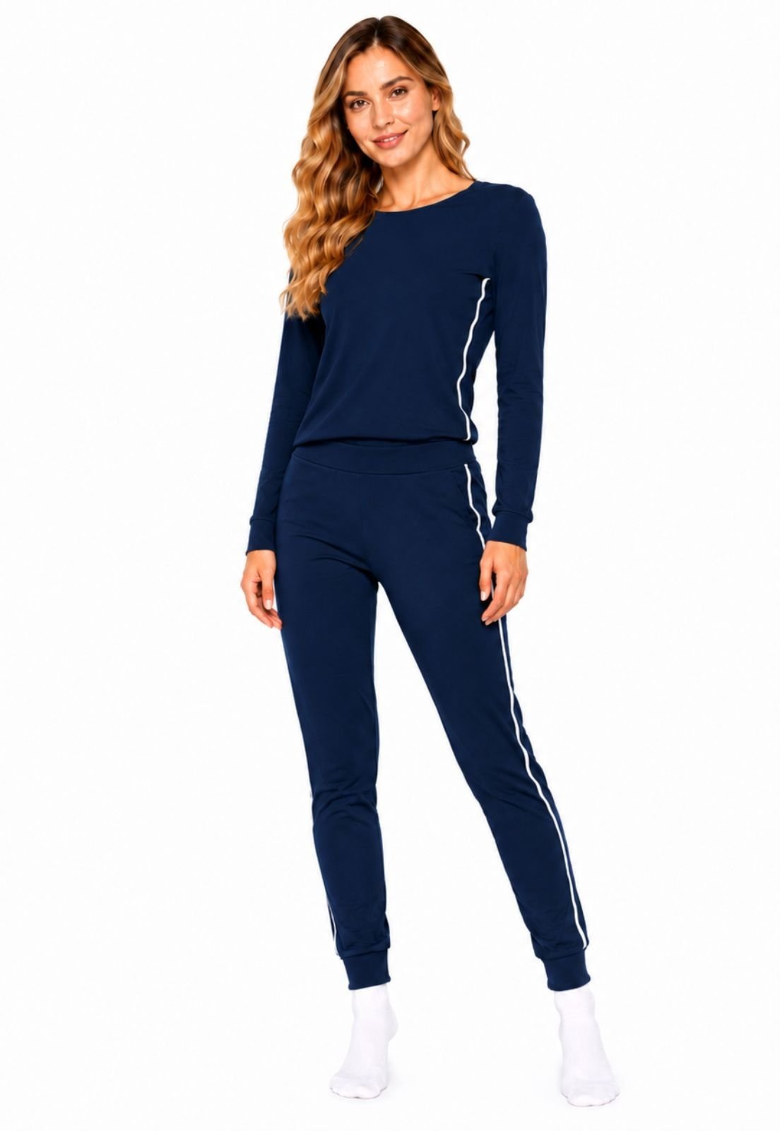 Pijama Feminino Manga Longa Maria Paes Marinho