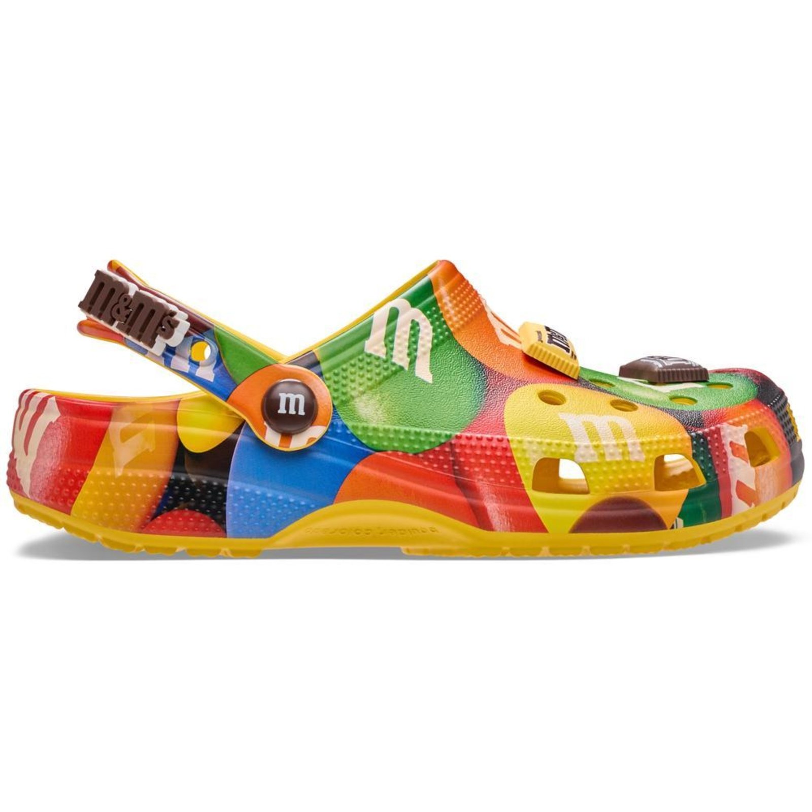 Sandália Crocs M&Ms Classic Clog Sunflower/Multi Amarelo