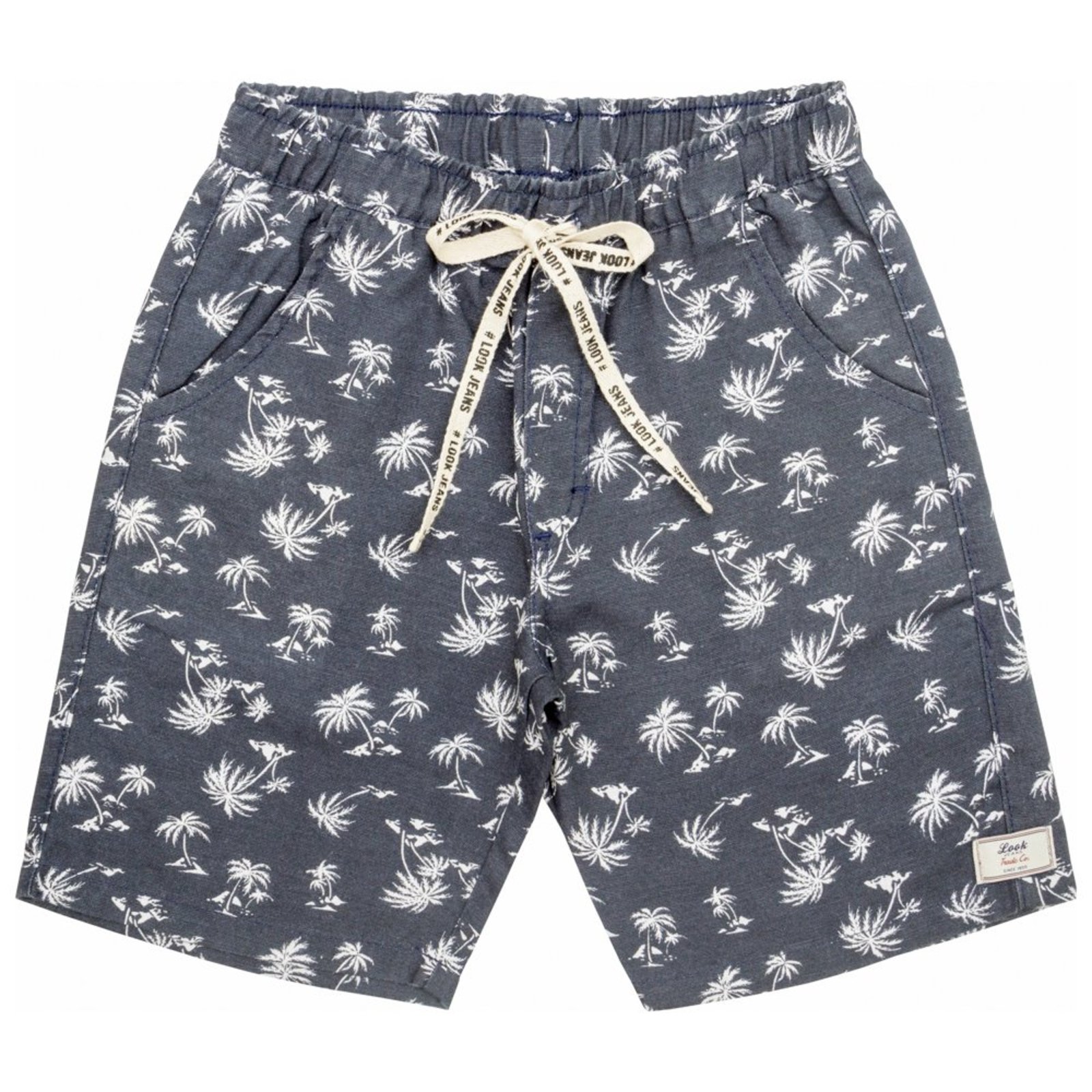 Infantil - Bermuda Juvenil Look Jeans Coqueiros Marinho
