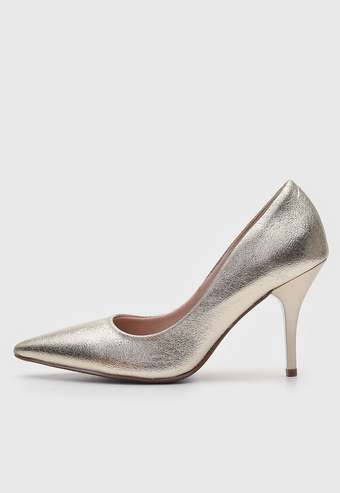 Scarpin Beira Rio Alto Dourado