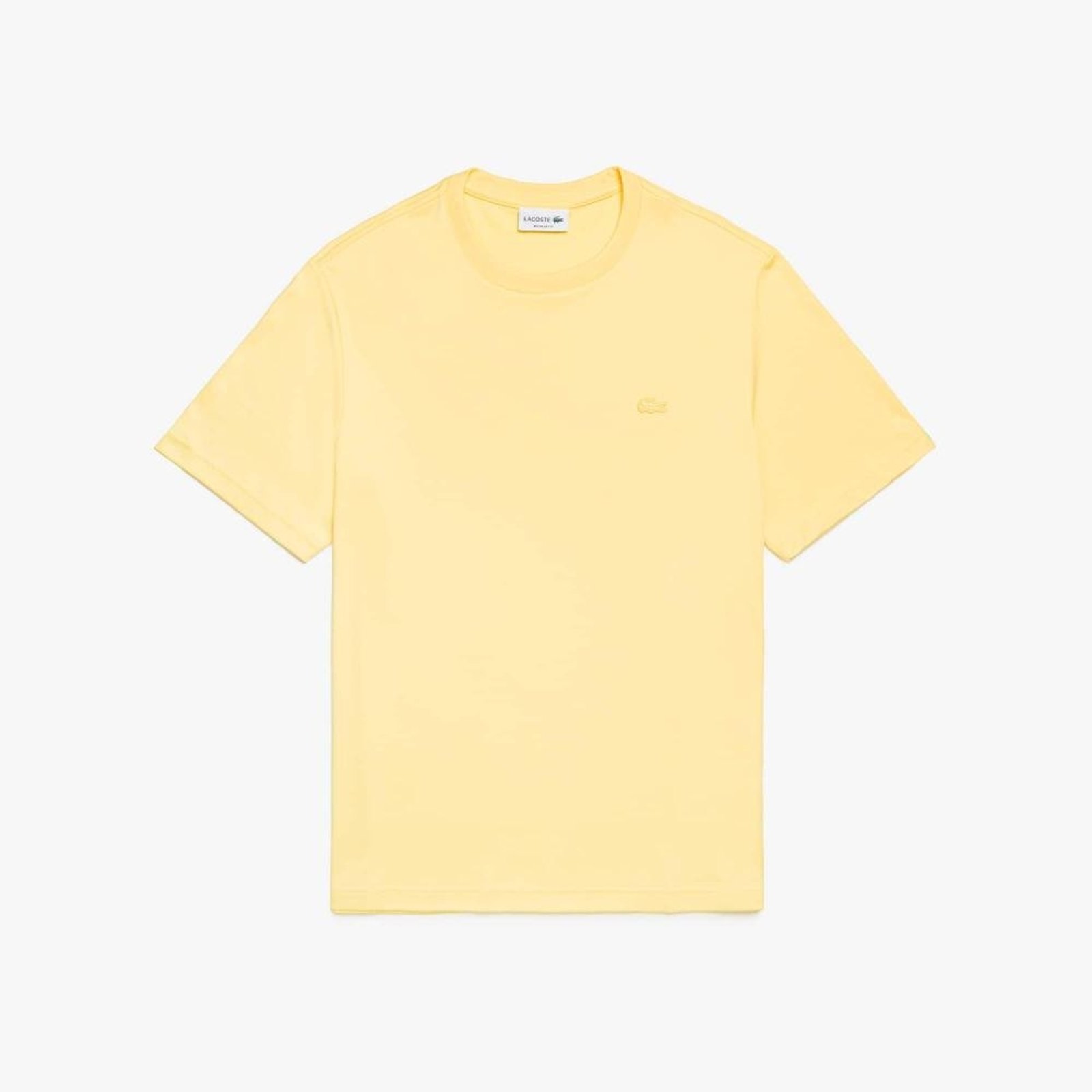 Camiseta entrelaçada de algodão Amarelo