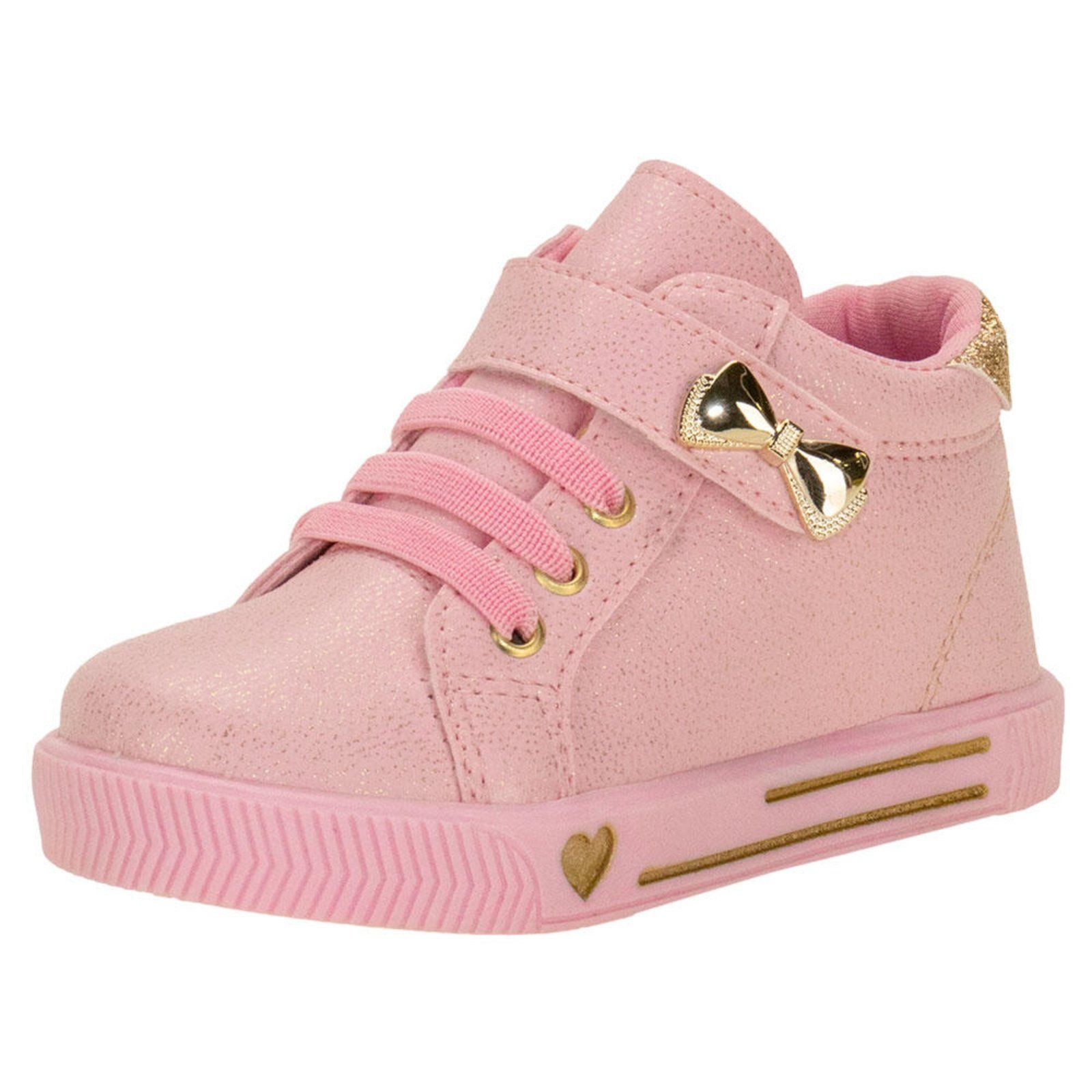 Infantil – Tênis Cano Alto Linda Jú 60221 8936022 Rosa