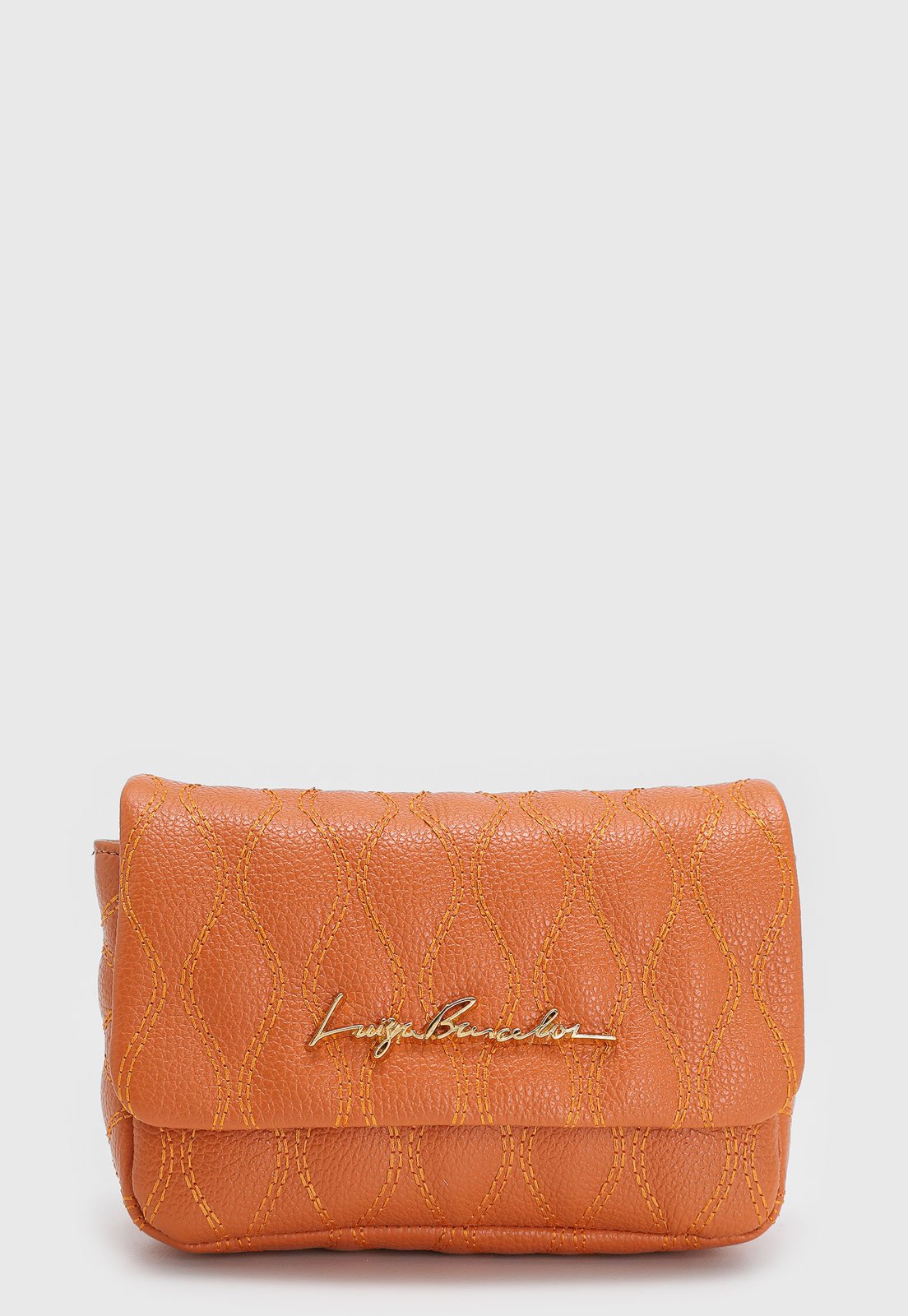Bolsa Pequena Luiza Barcelos Matelassê Laranja