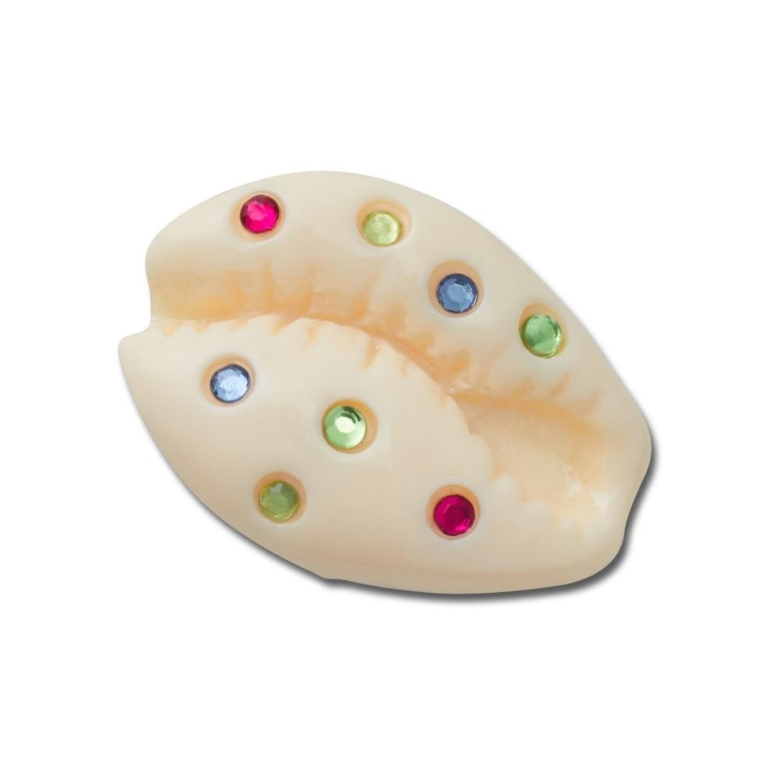 Vista 2 Infantil - Jibbitz™ Concha Puka com Gemas Crocs branco