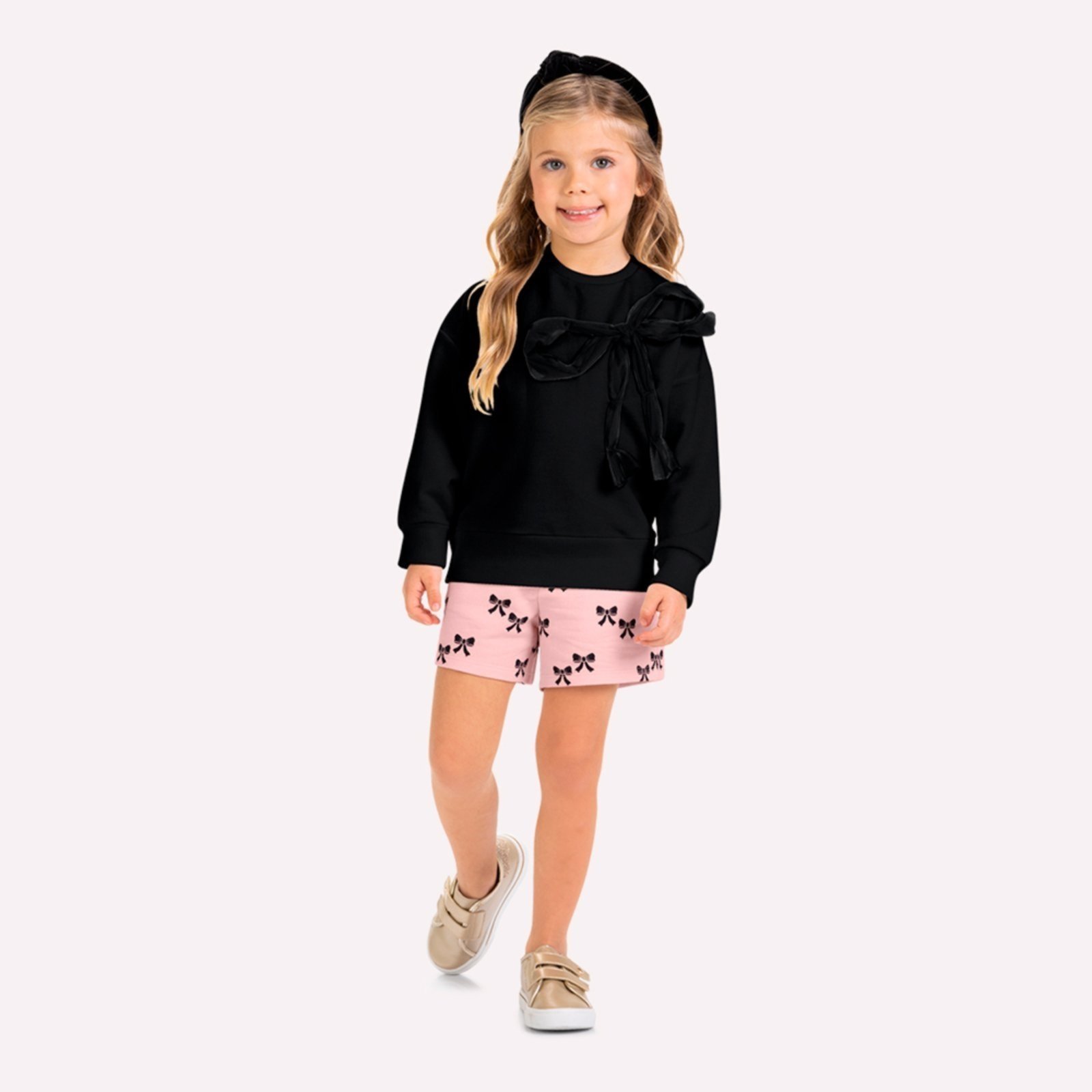 Infantil - Conjunto Menina Laço Milon