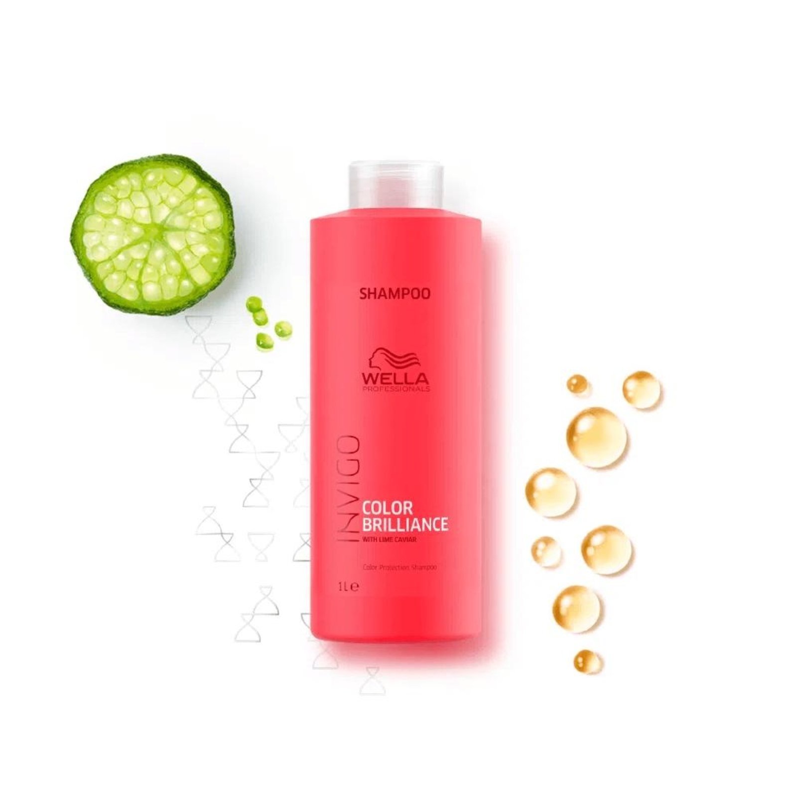 Vista 3 Wella Professionals Invigo Brilliance Shampoo 1000ml incolor WELLA PROFESSIONALS incolor
