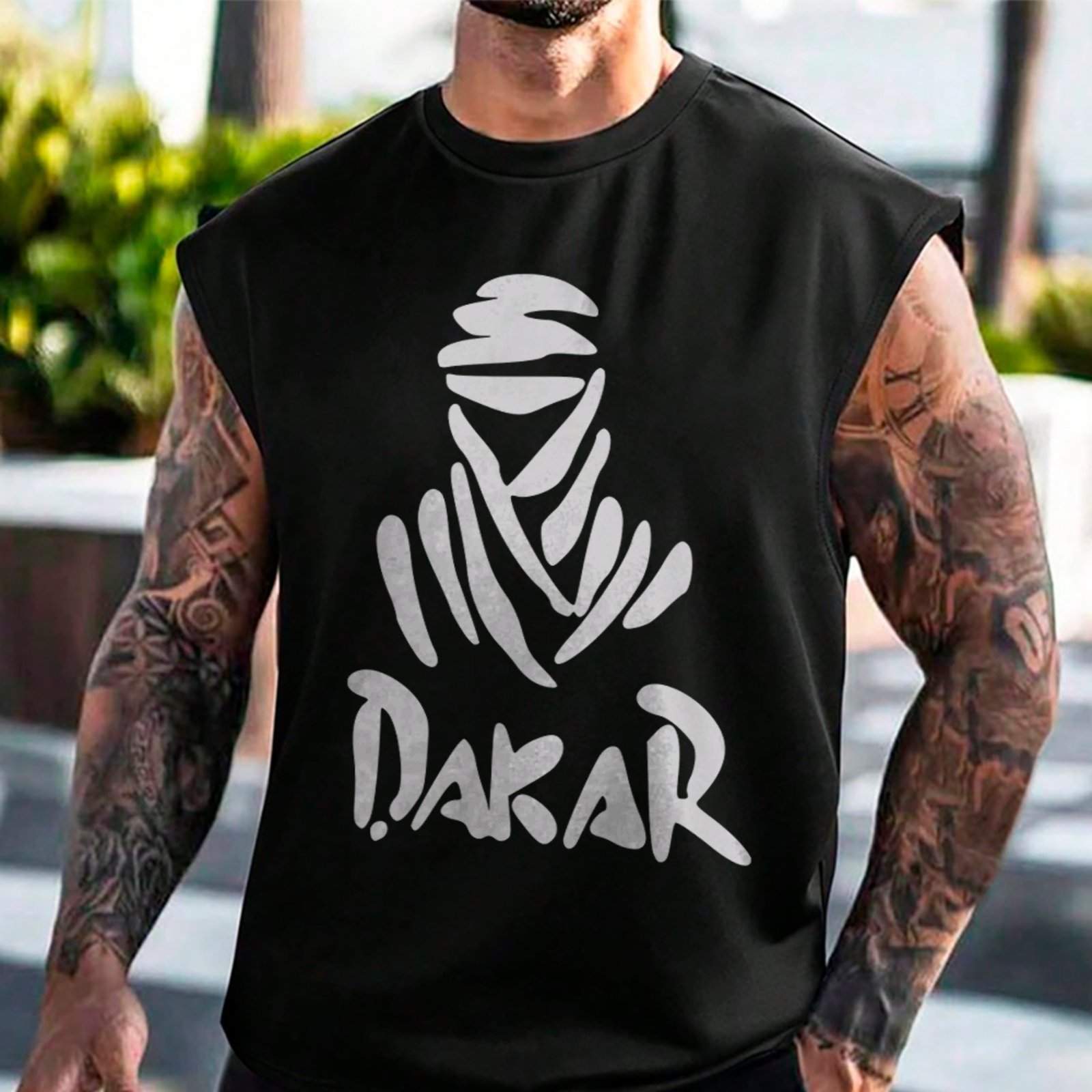 Camiseta Regata Machão Off Road Dakar Aventura Streetwear Preto