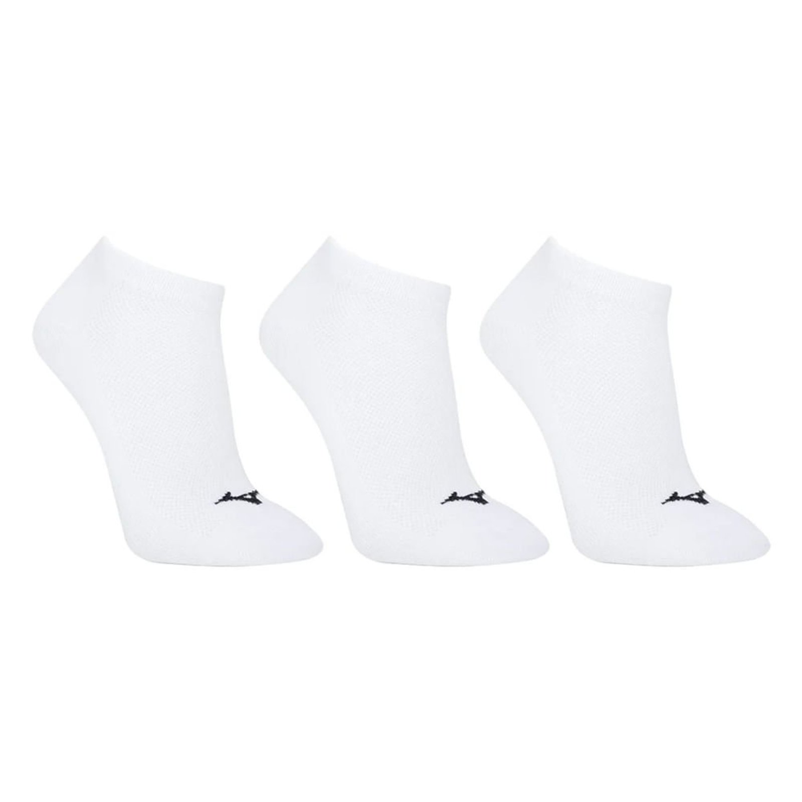 Kit c/ 3 Meias Unissex Mizuno Sem Cano 33/38 Branco