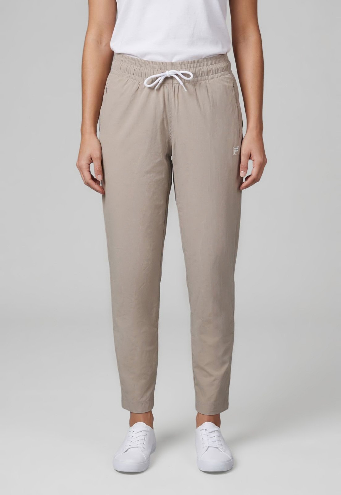 Calça Feminina Fila Cintura Média Elástico Bege