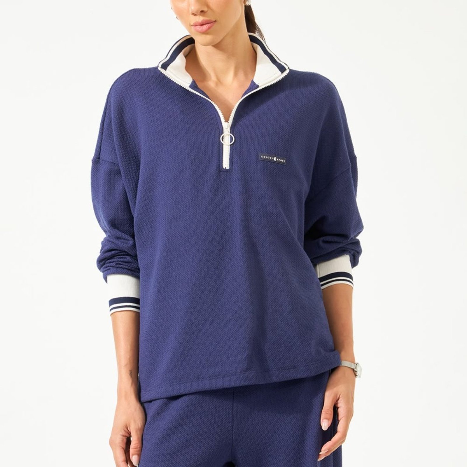 BLUSAO COLCCI 405700424 AZUL SPEED