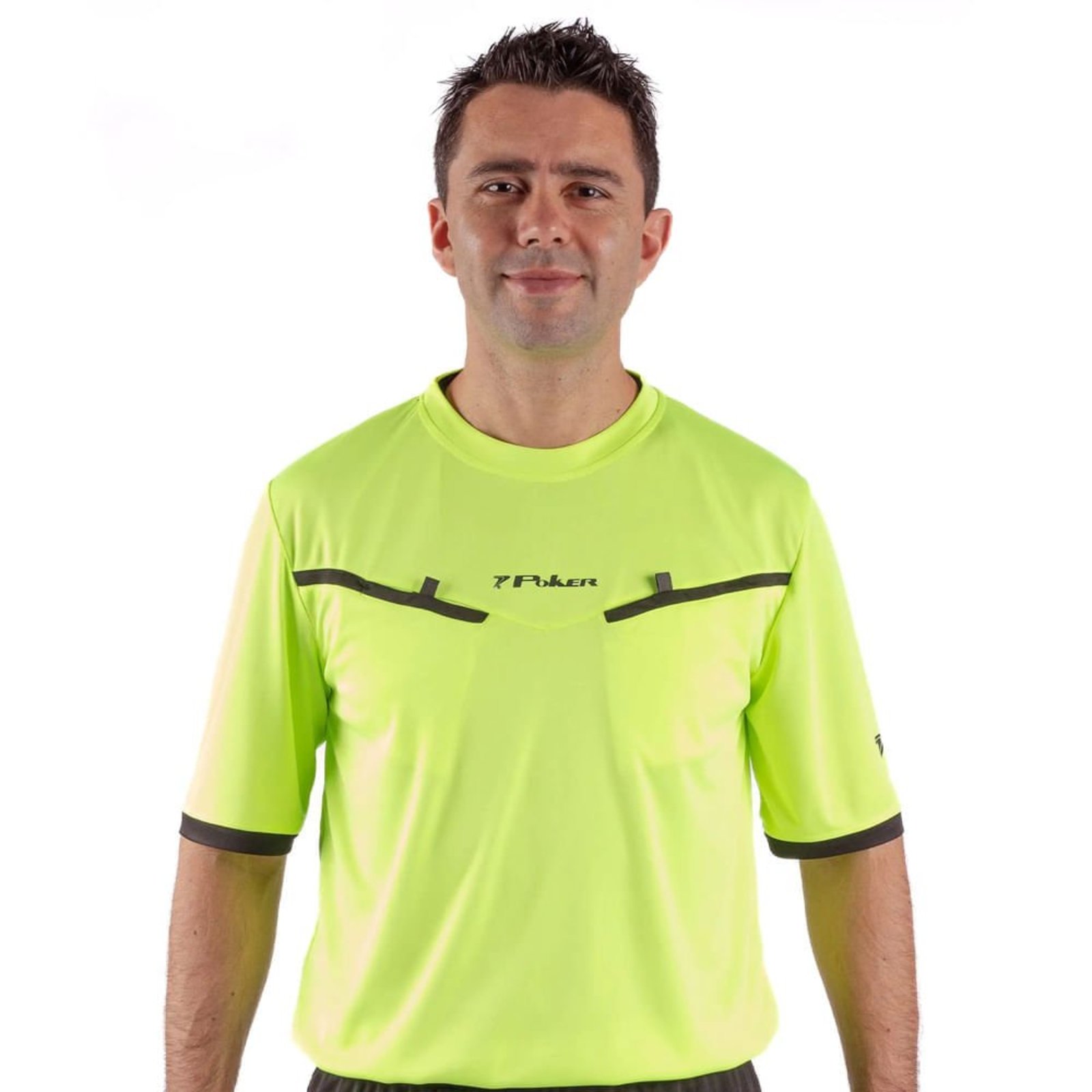 Camisa Masculina Poker Árbitro Stam Verde Neon