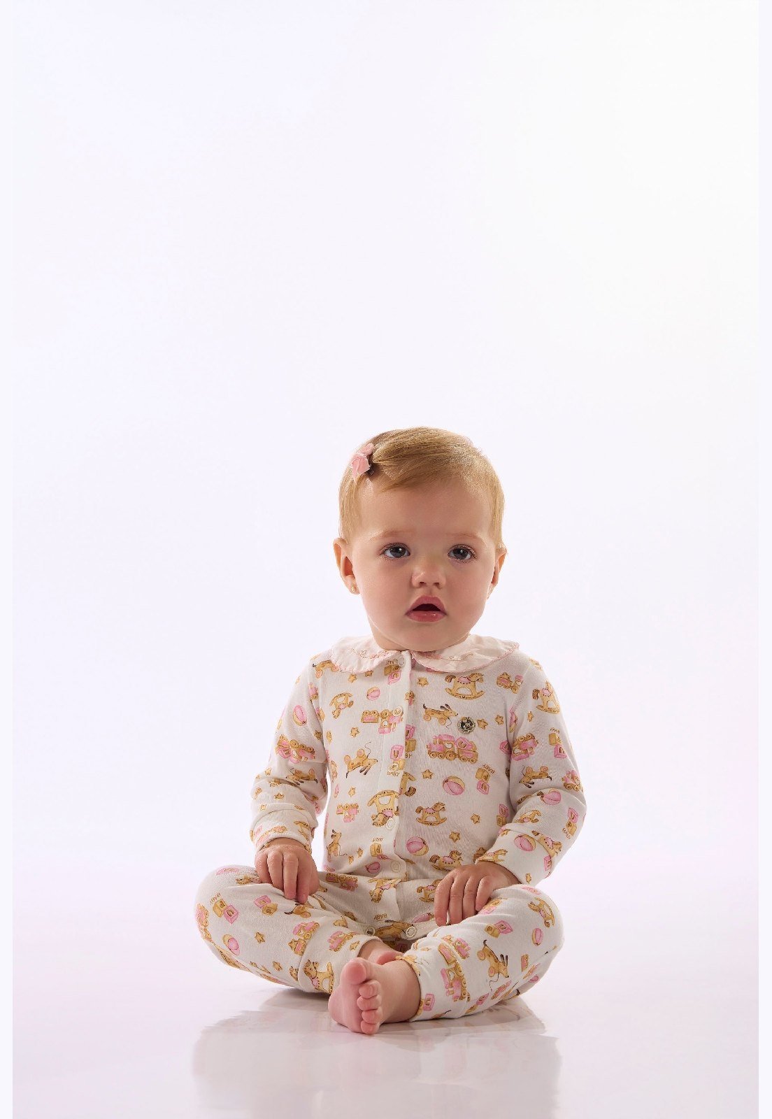 Infantil - Macacão Estampado Digital Up Baby Branco