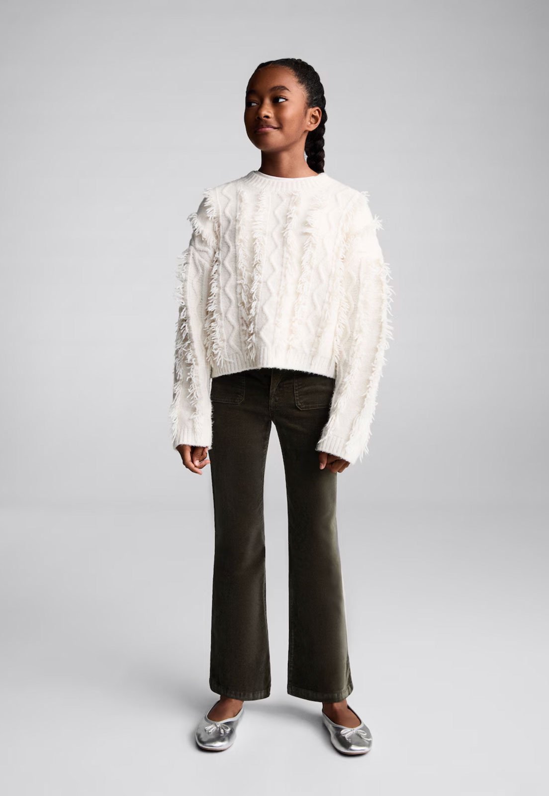 Infantil – Calça MANGO Veludo Verde