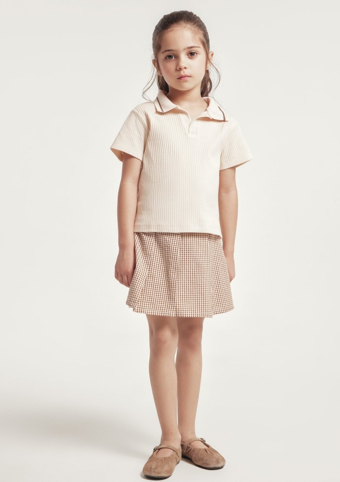 Infantil - Shorts Saia Anarruga Fio Tinto Hering