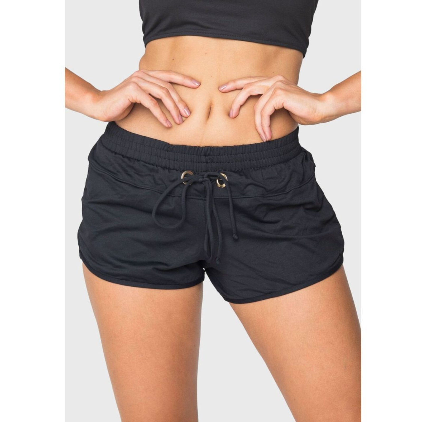 3119 – Shorts Com Ilhós Preto – Duna Casual