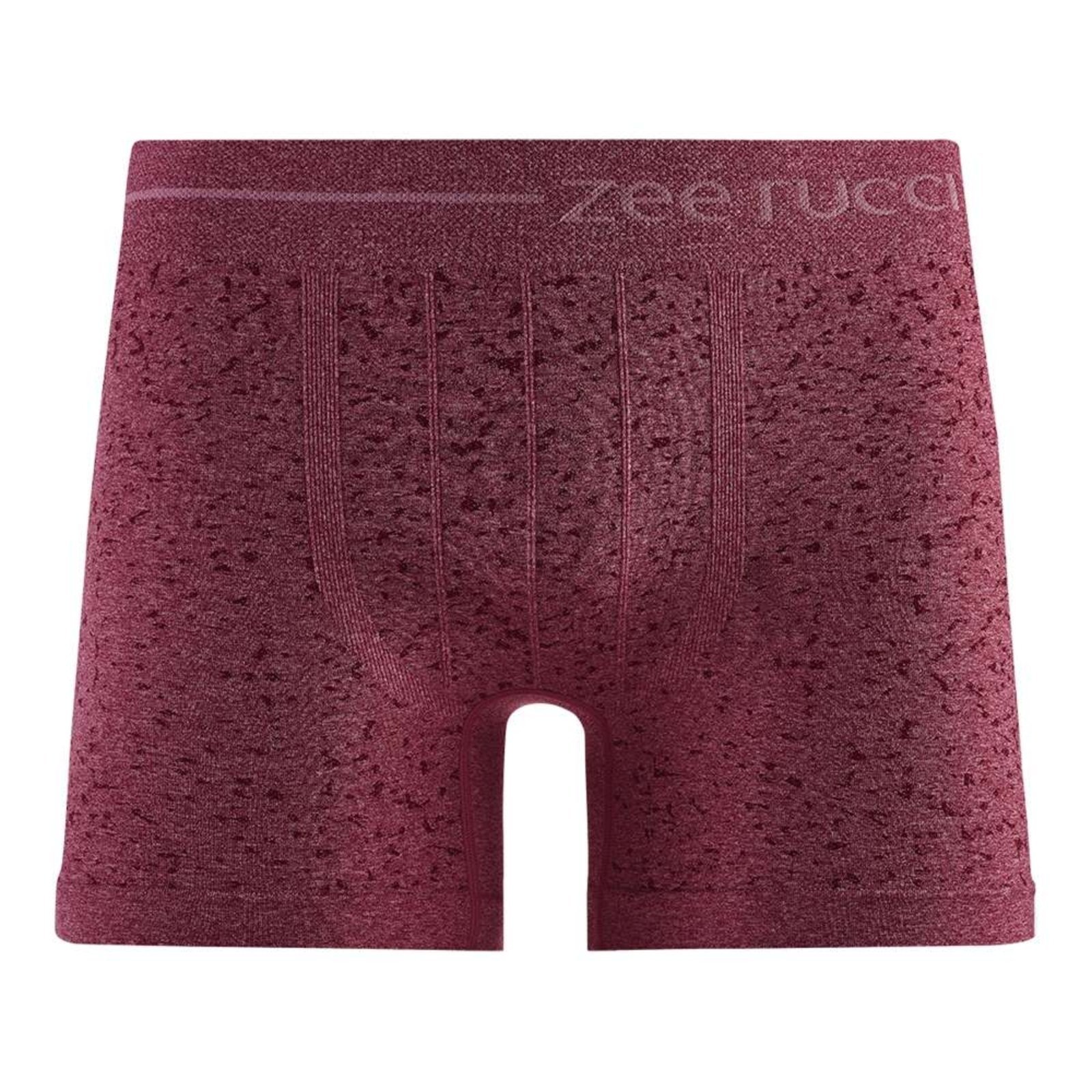 Cueca Boxer Mescla sem Costura Jacquard Pontilhados Bordô