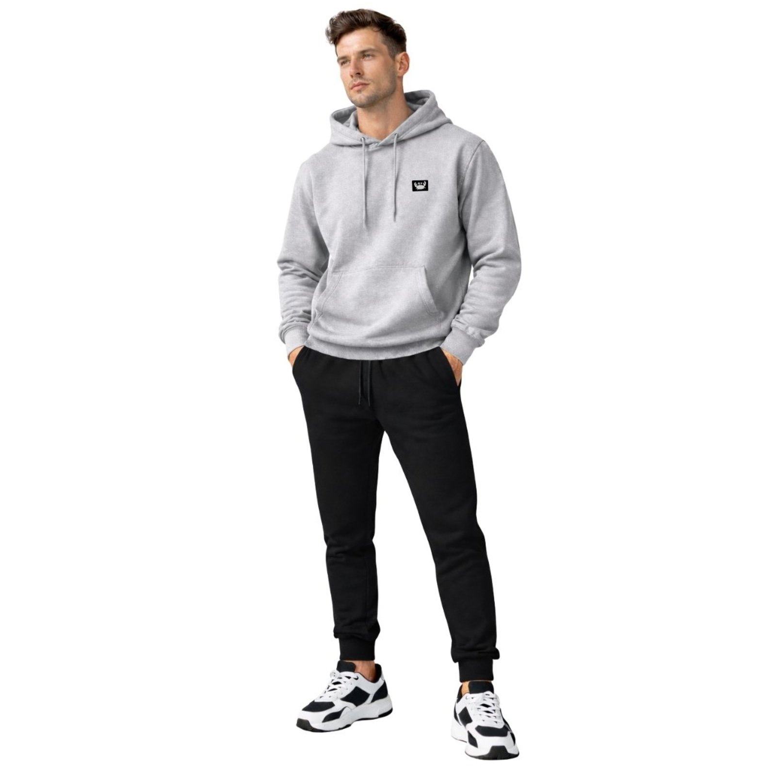 Conjunto Moletom Masculino Casaco com Capuz + Calça Jogger Casual Siri